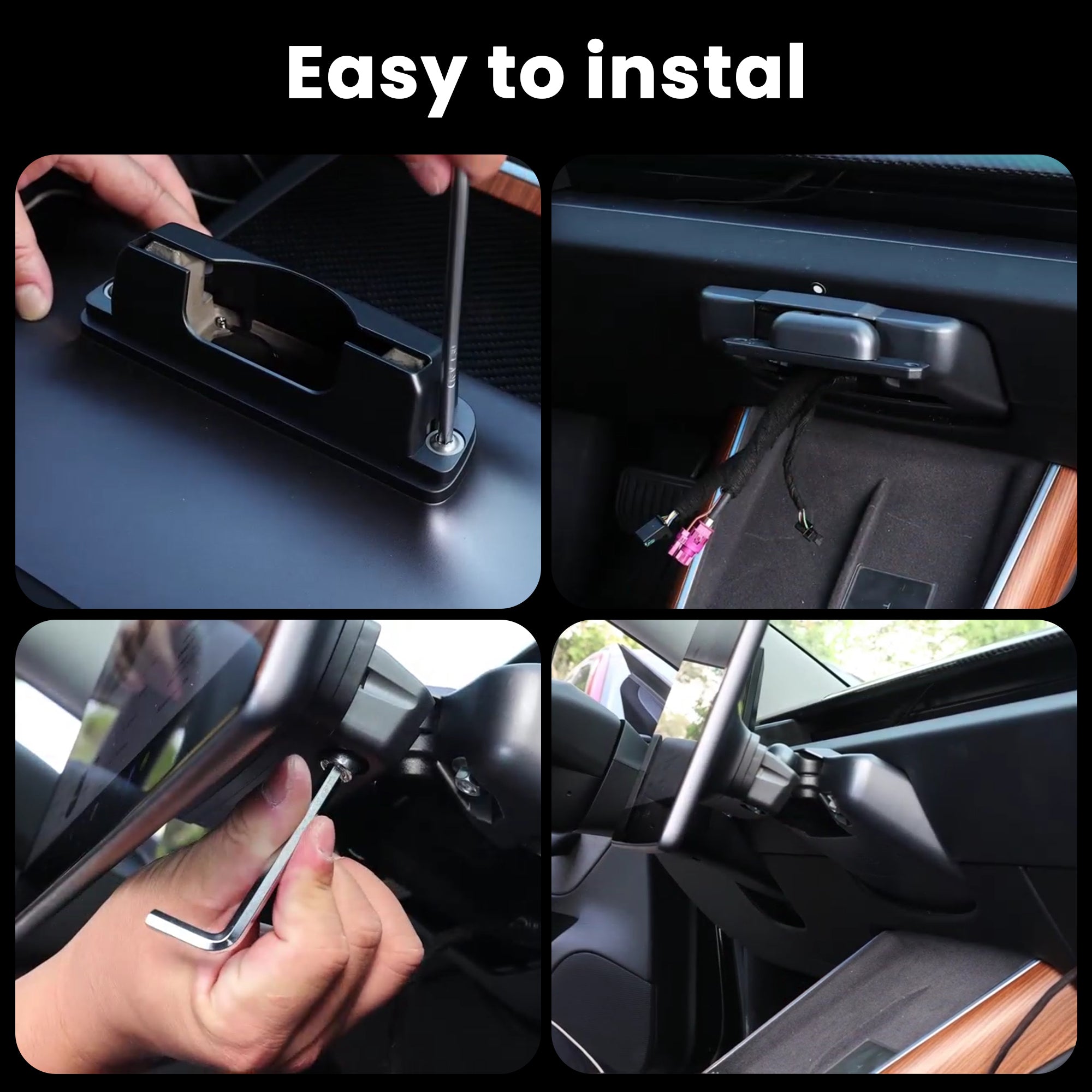 Swivel Mount Kit Center Screen Rotating Holder New Upgraded V2 & V3 Version For Tesla Model 3/Y/3 Highland Model Y Juniper