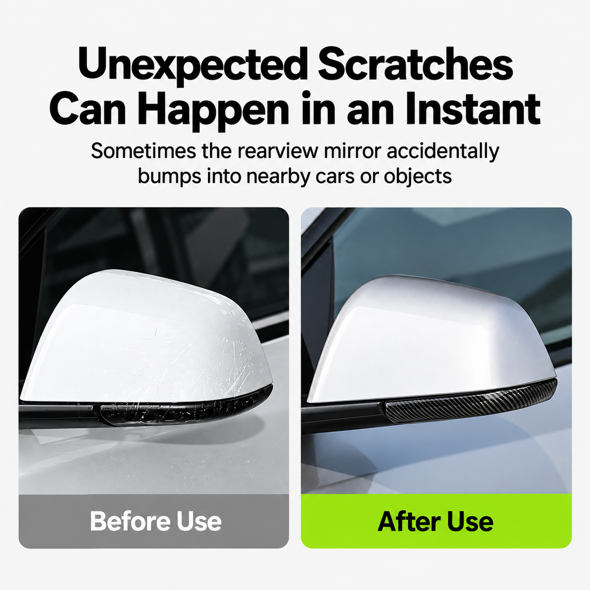 ABS Side Mirror Protective Trim for Tesla Model 3 / Model 3 Highland / Model 3 Standard / Model Y / Model Y Juniper / Model Y Standard / Model Y L