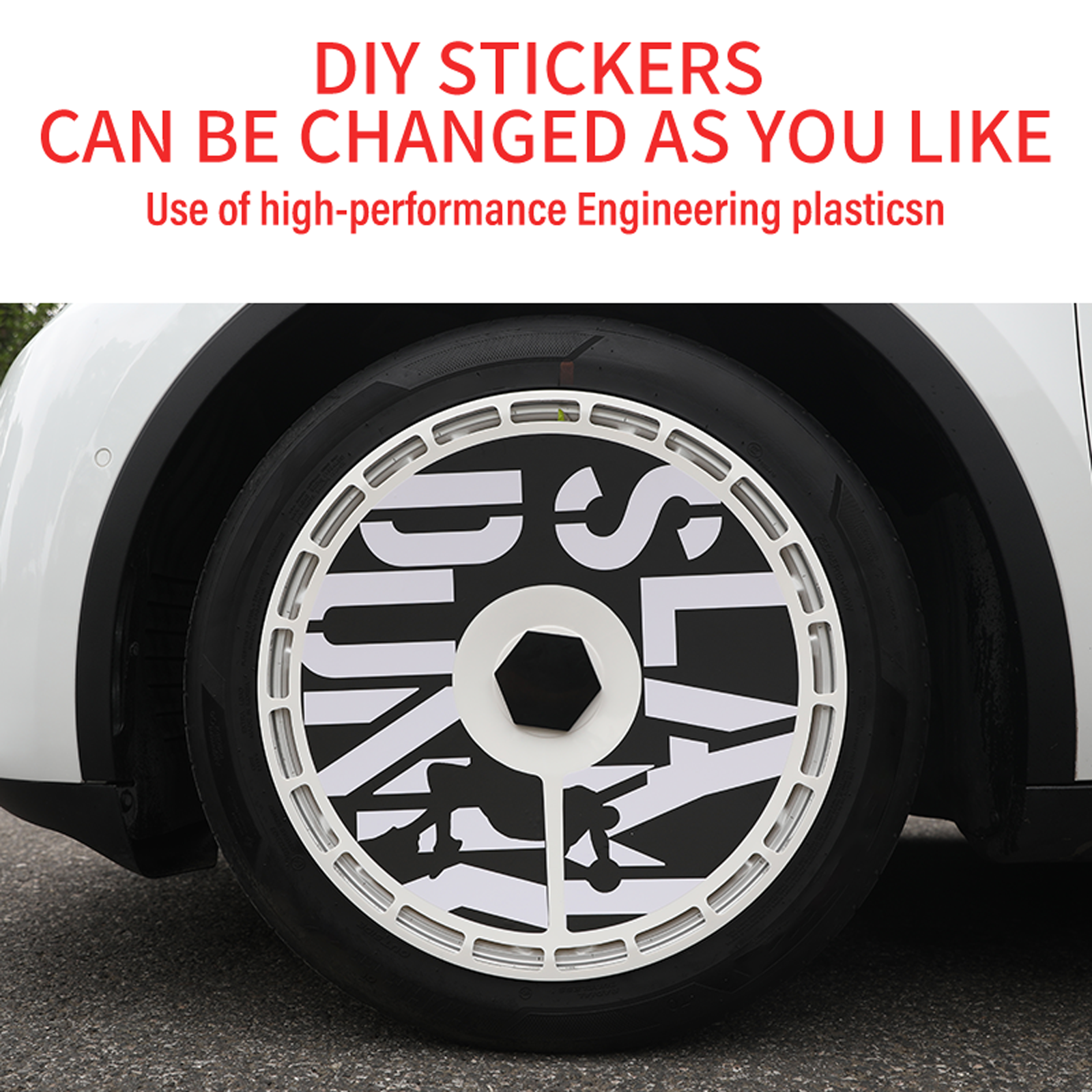 Tesla Model 3/Y/S/X Wheel Covers 19" & 20" Personalized Graphics Aerodisc Tesla Wheel Accessories Tesstudio®