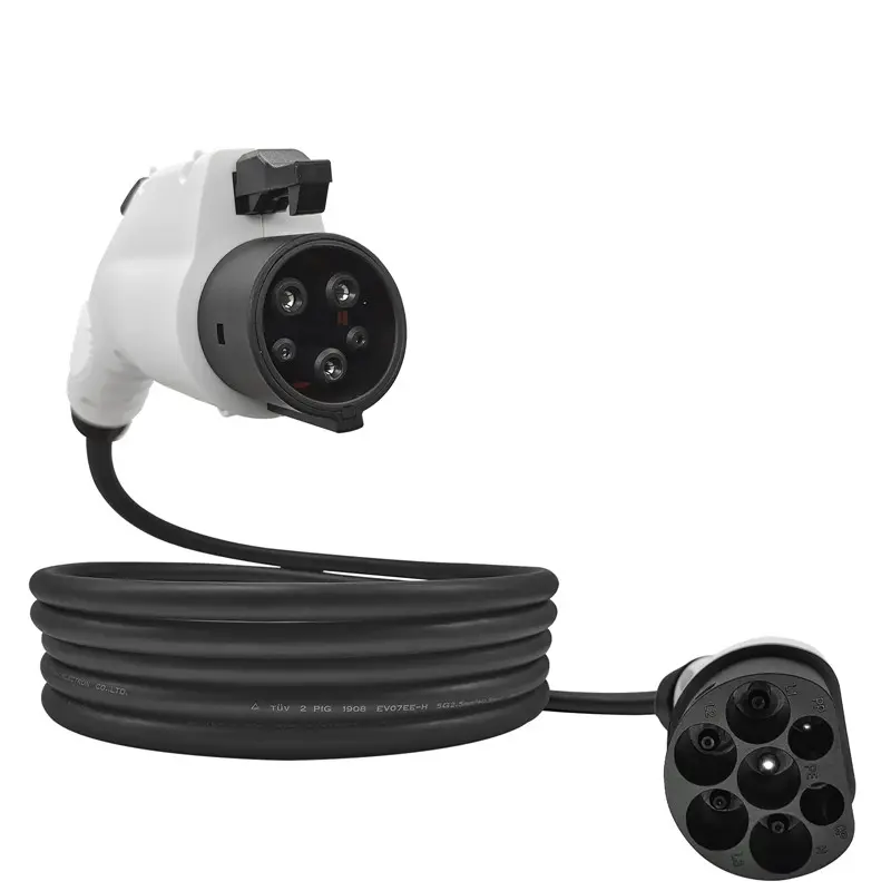 Type 2 Socket to Type 1/J1772 Vehicle EV Charging Cable