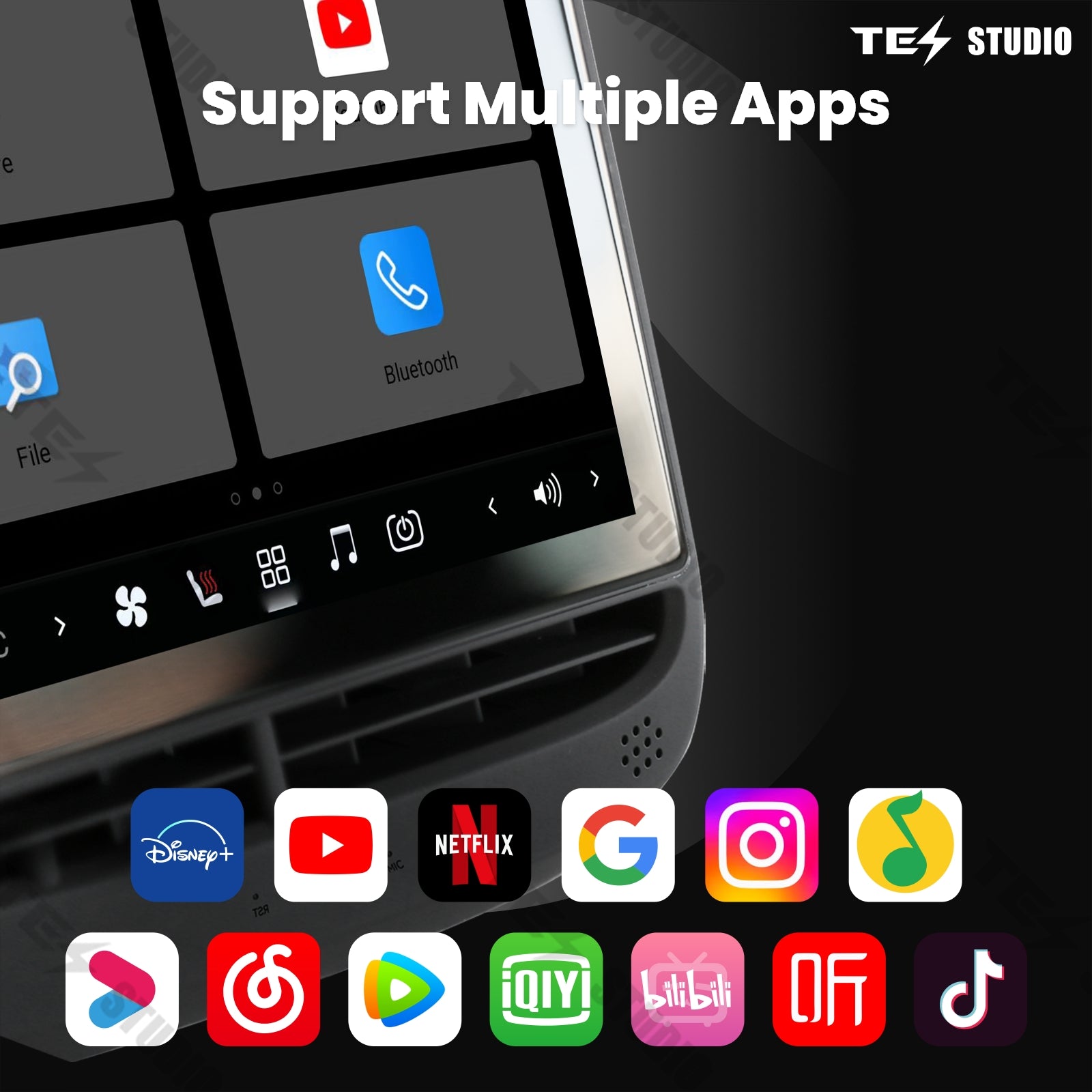 Tesstudio R89 리어 엔터테인먼트 디스플레이 Model 3/Y（2019년 2월 이후 모델）