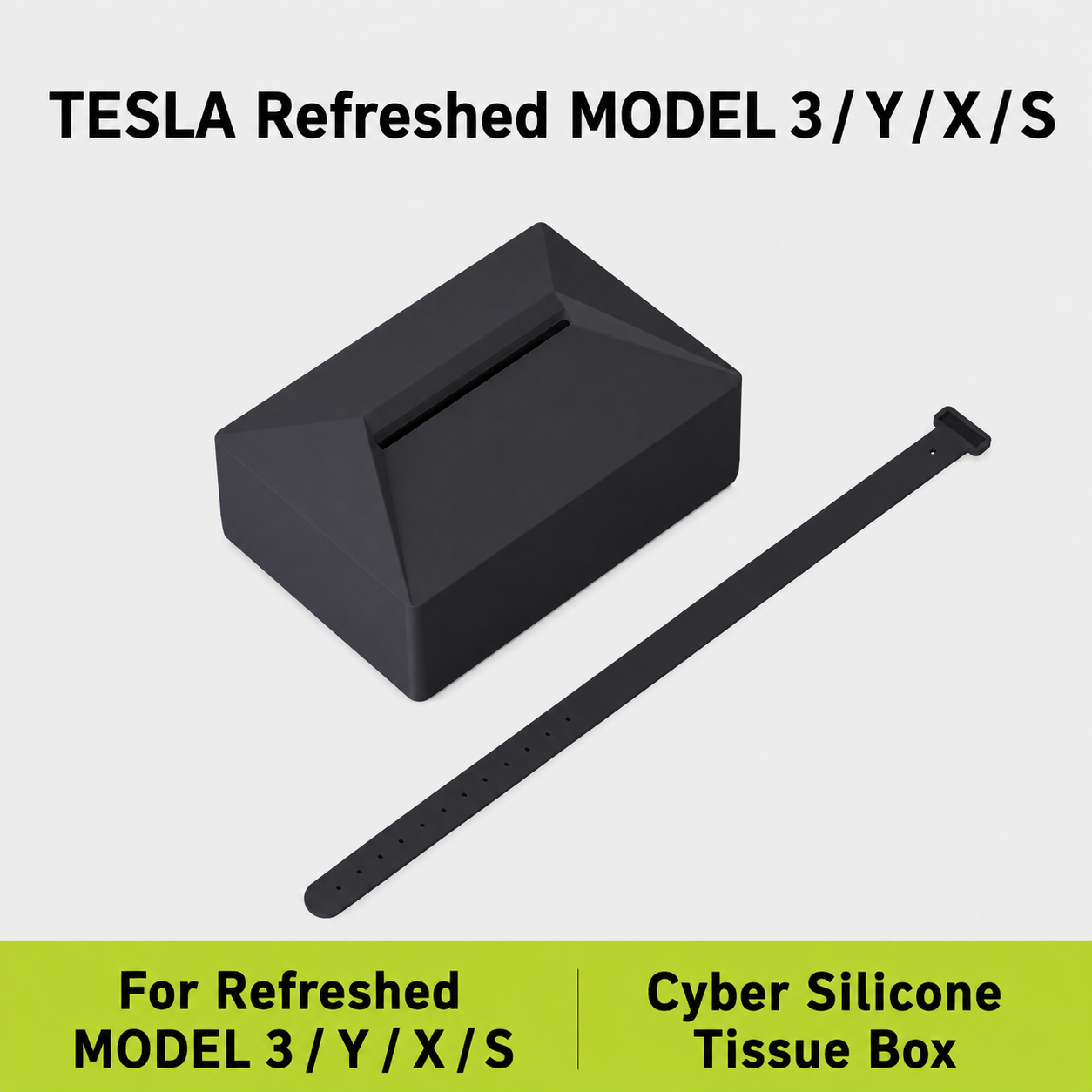Cyber-Style Car Tissue Box for Tesla Model Y / 3 / X / S