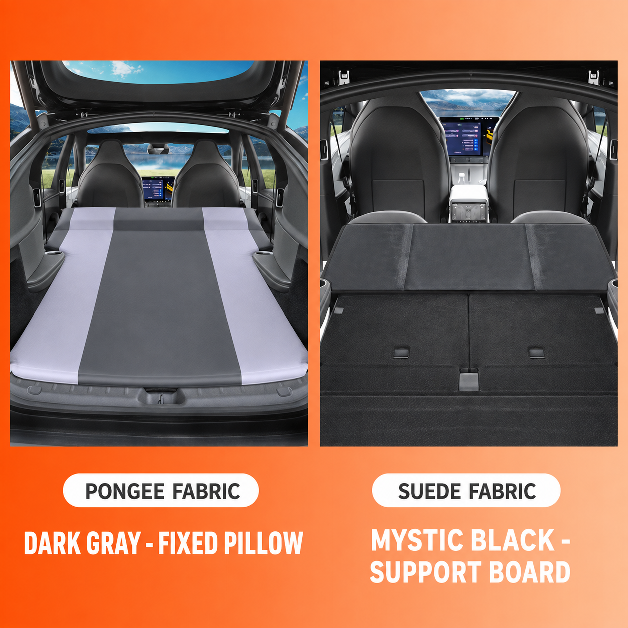 Trunk Air Mattress Kit for Tesla Model Y L 6-Seat, with Support Board and Air Pump