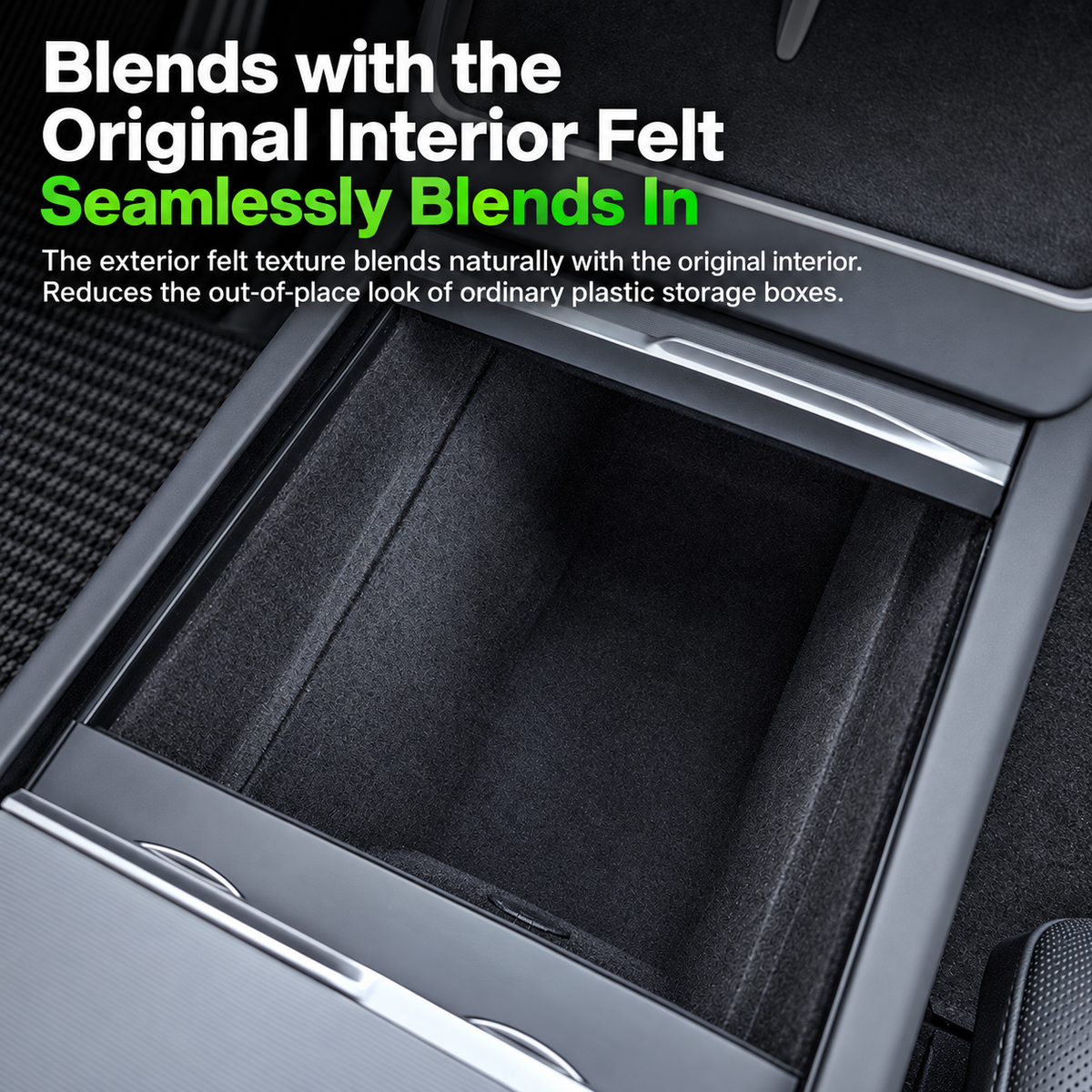 Hidden Privacy Storage Box for Tesla Model 3 Highland / Model Y Juniper / Model Y L