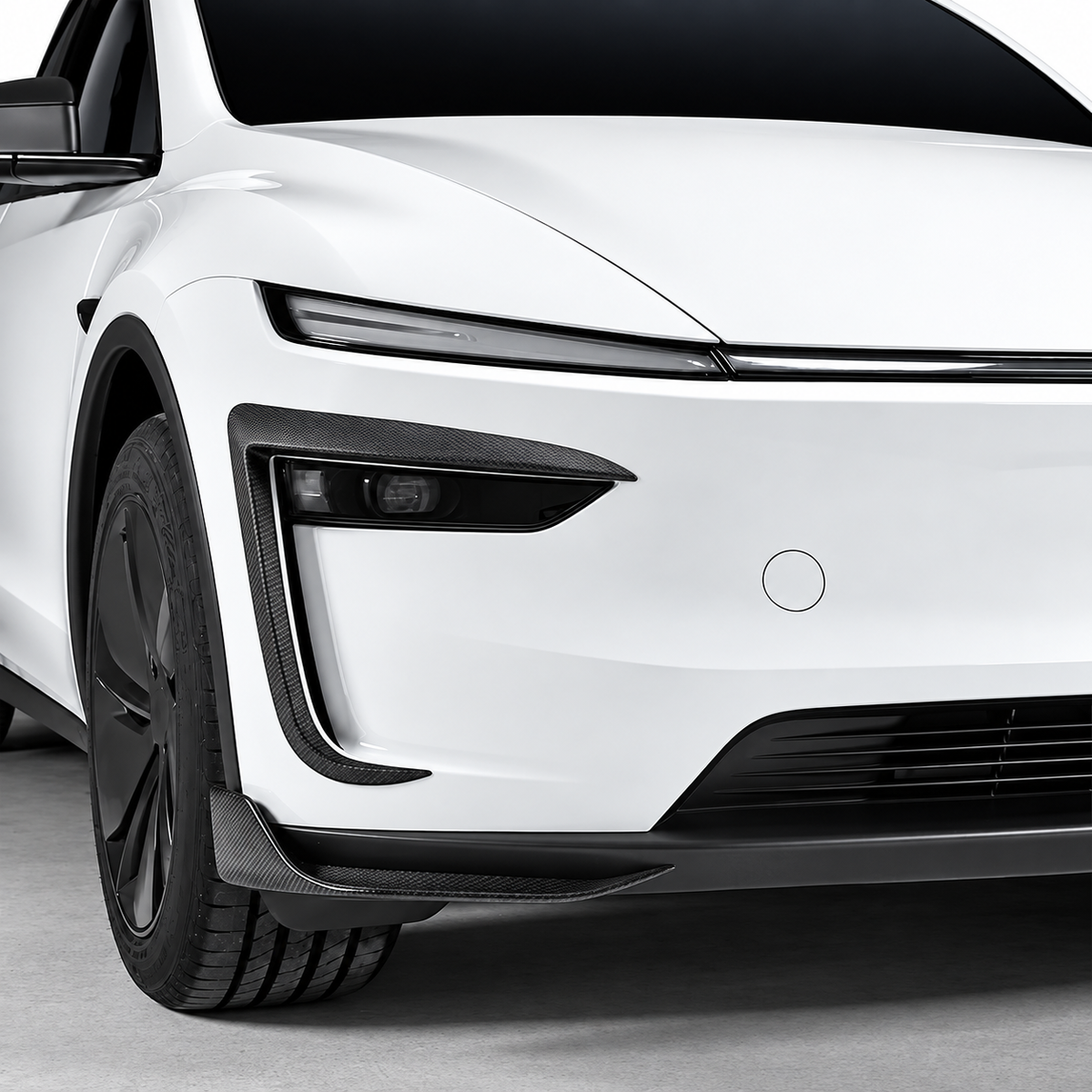 Carbon Fiber Front Bumper Corner Trim for Tesla Model Y Juniper / Model Y L