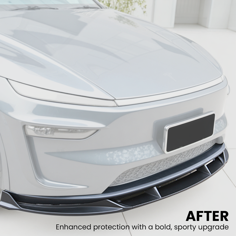 Tesstudio Tesla Model Y Front Bumper Lip Punch-Free Installation