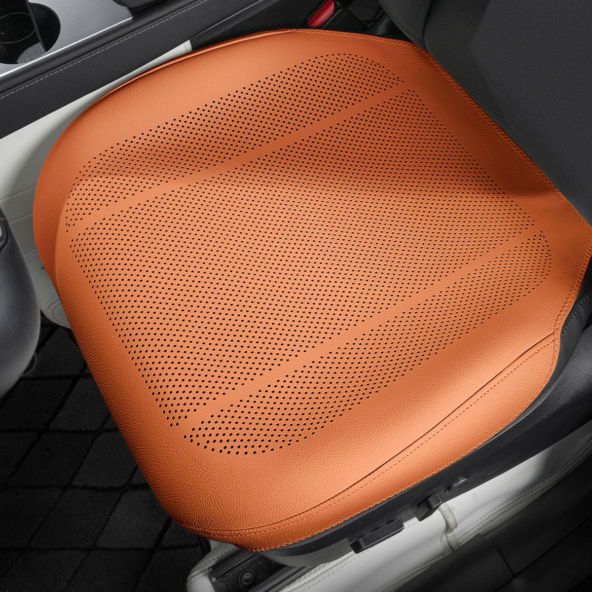 Universal Full-Coverage Breathable Nappa Leather Car Seat Cushion Cover