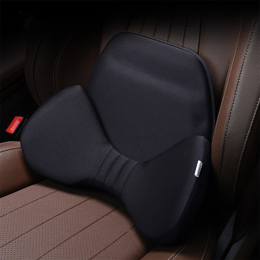 Ergonomic Ice Silk Breathable Lumbar Support Pillow - Fits All Cars