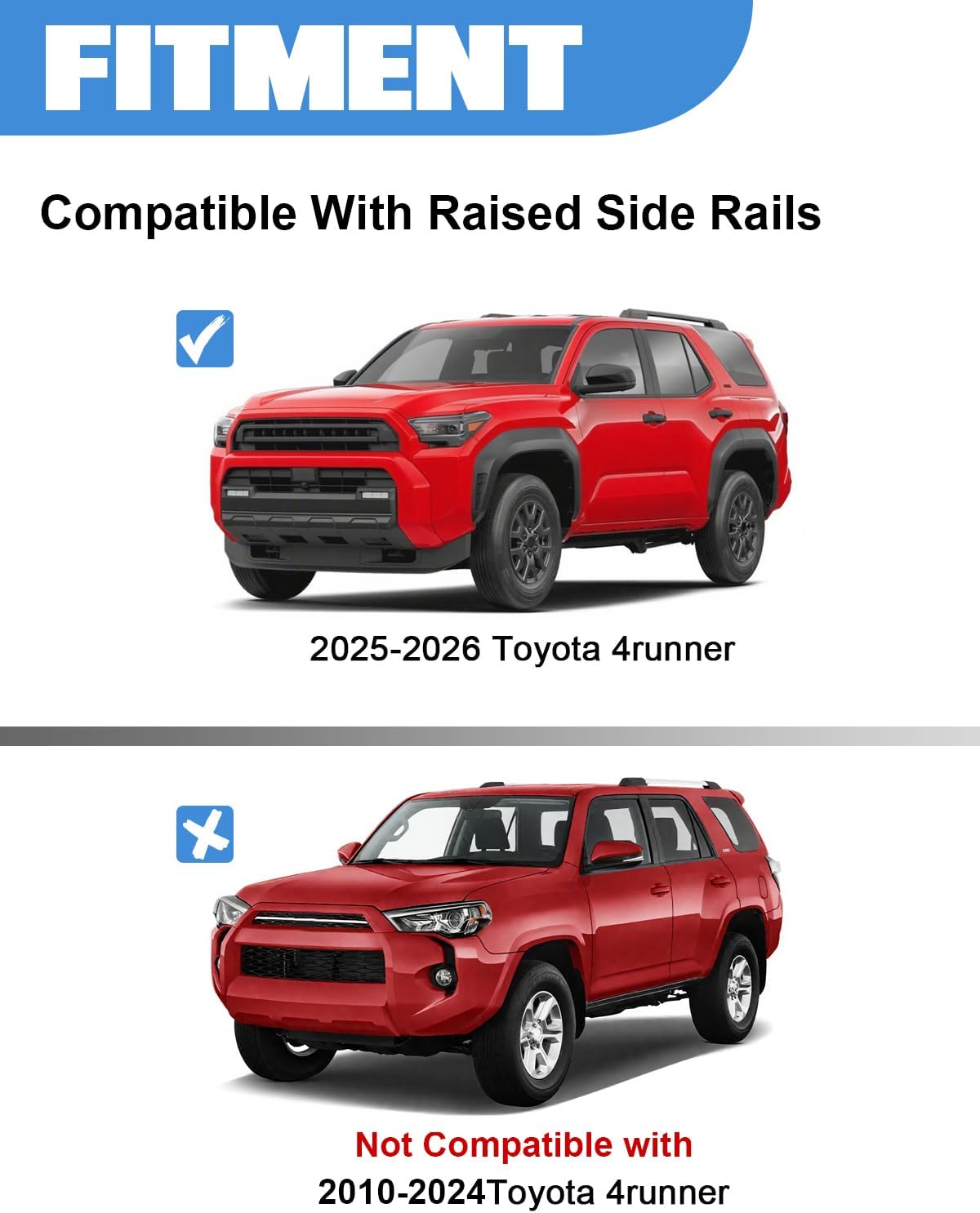 Toyota 4Runner cross bars 2025–2026 — lockable end cap close-up