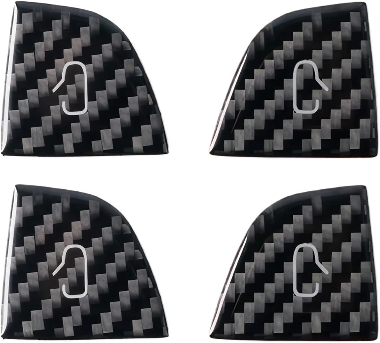 Carbon Fiber Door Button Trim For Tesla Model 3 Highland/Y Juniper