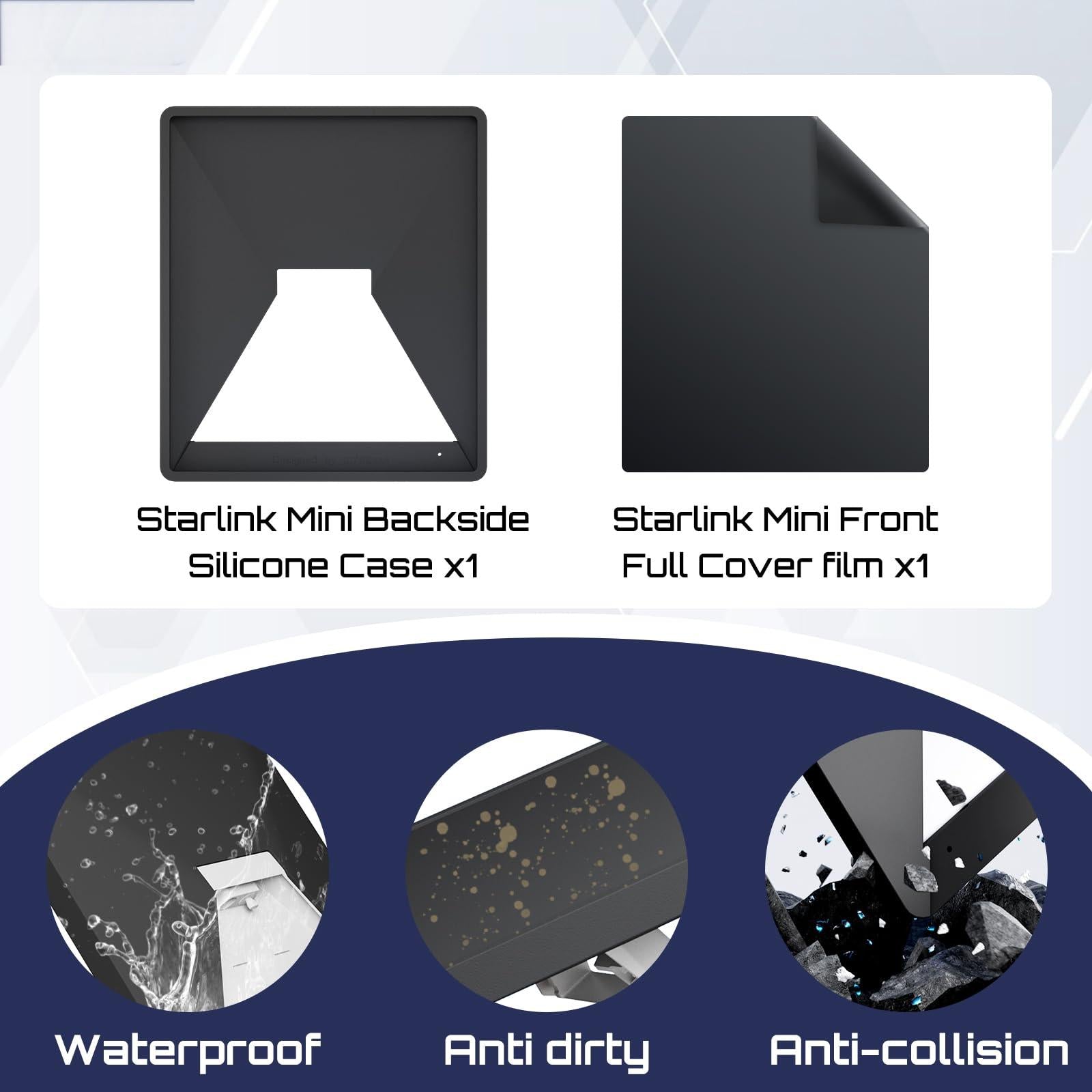 Protective Cover Liquid Silicone Case for Starlink Mini Satellite Dish