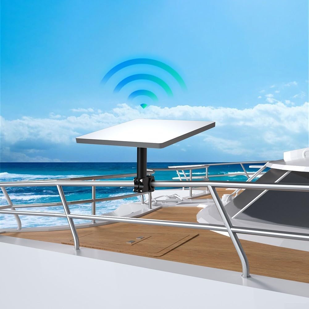 Stainless Steel Clamp Bracket for Starlink Gen3/Mini Antenna Installation, Compatible with 0.8-1.17 in Pole, for RV, Rooftop, and SUV Outdoor Setup