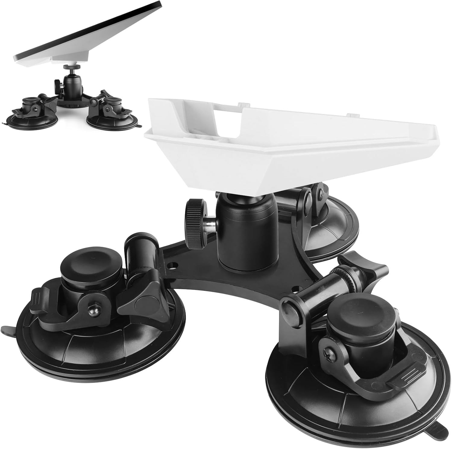Starlink Mini Roof Triangular Suction Cup Mount 360 ° Horizontal Adjustment Suitable for Smooth Surface Installation Such as roof/sunroof/RV/Windows