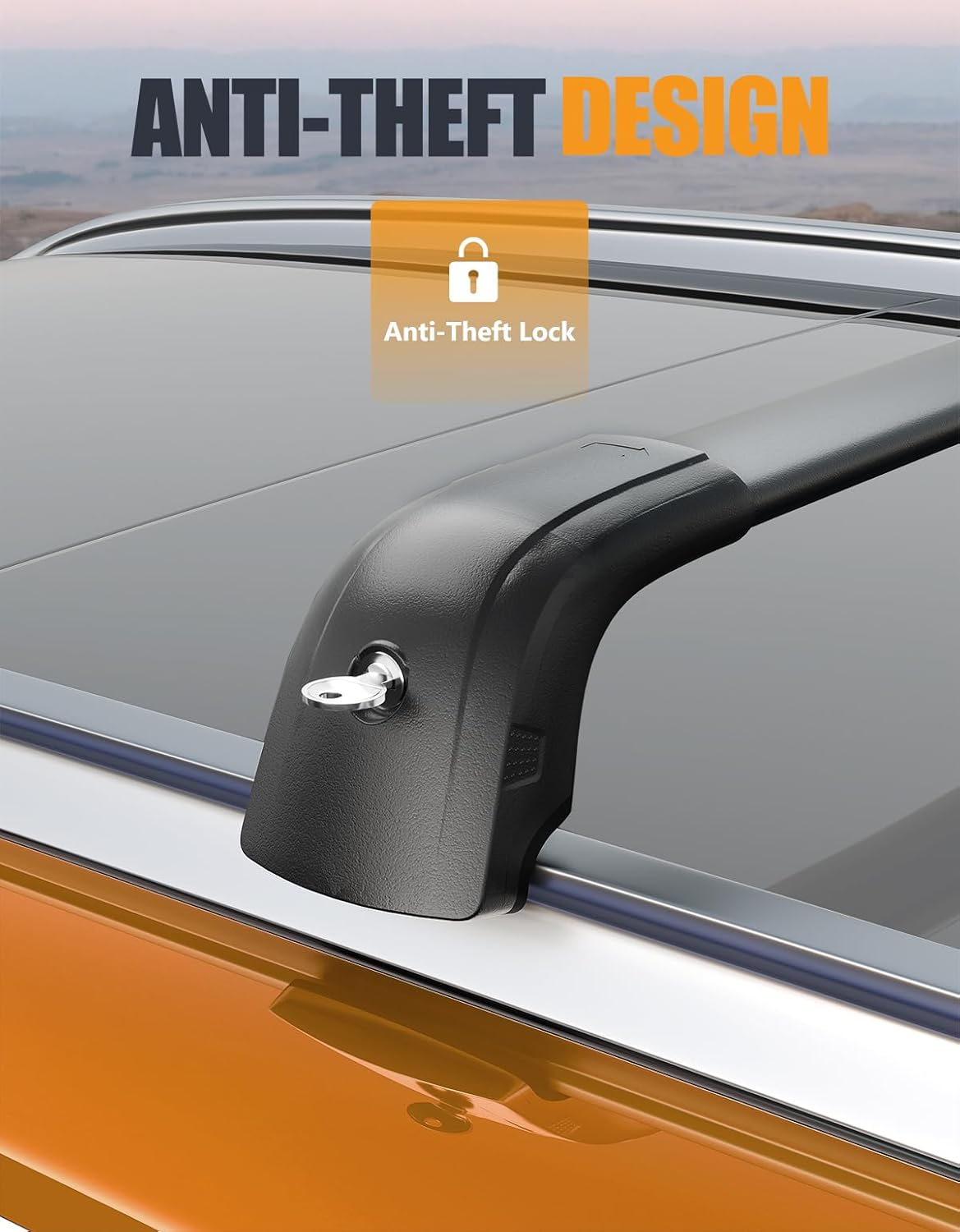 Roof Rack Cross Bars for Mercedes Benz GLC 2016-2022 | 300lb Lockable
