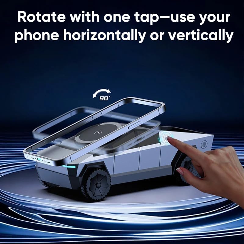 Cybertruck Style 3-in-1 Wireless Charger for iPhone, Watch & AirPods