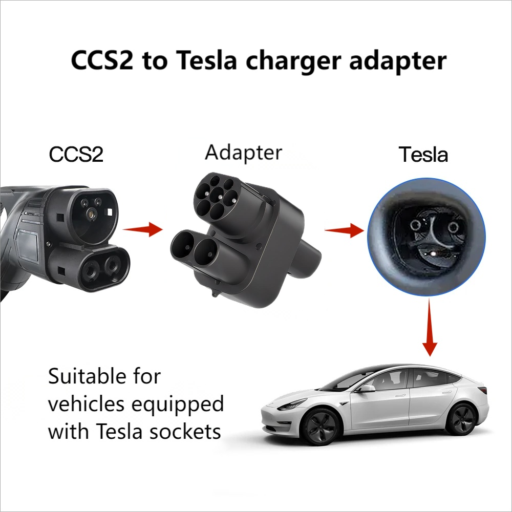 Model 3/Y/S/X CCS2 To Tesla Adapter Charging Adapter