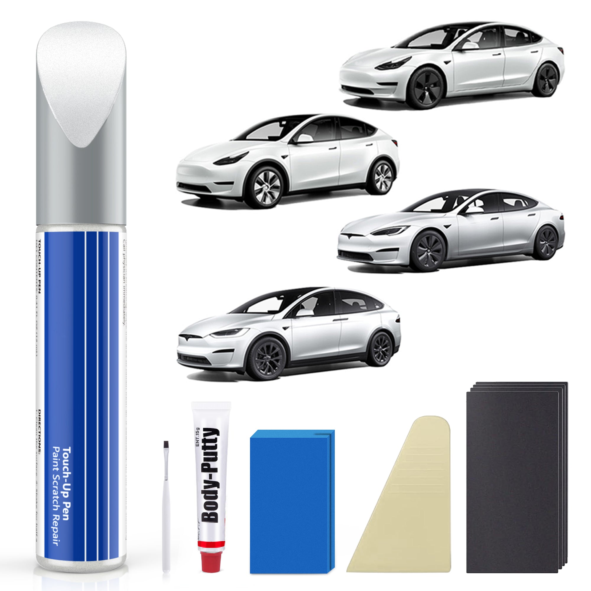 Model 3/Y/S/X Car Body Color Paint Repair Pen Kit for Tesla - OEM Original Touch Up Paint Pen