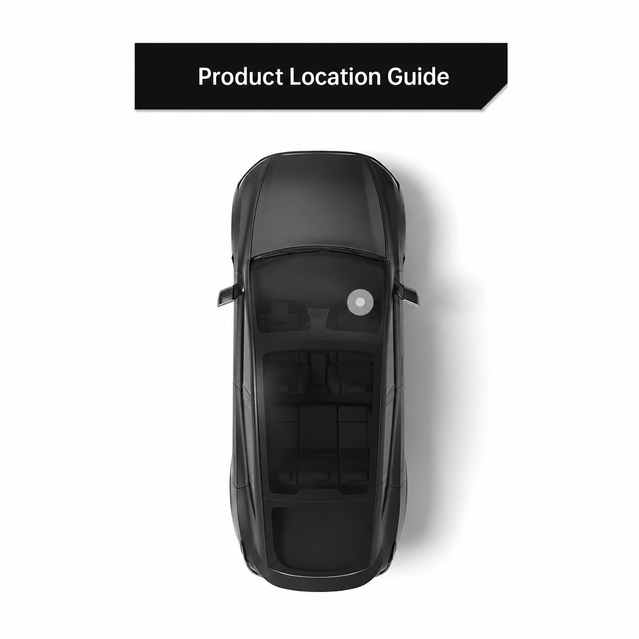 Black TPE Glove Box Storage Organizer for Tesla Model Y Juniper 2025.03+