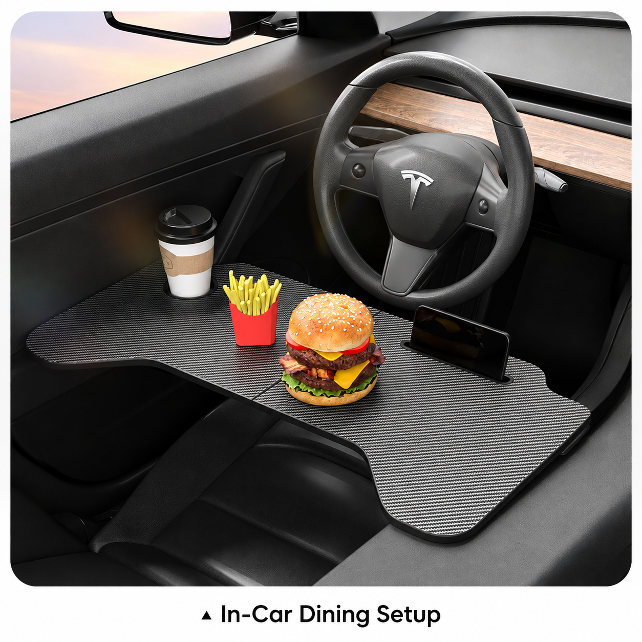 Portable Laptop Foldable Car Tray Table for Model Y L 2025.11+