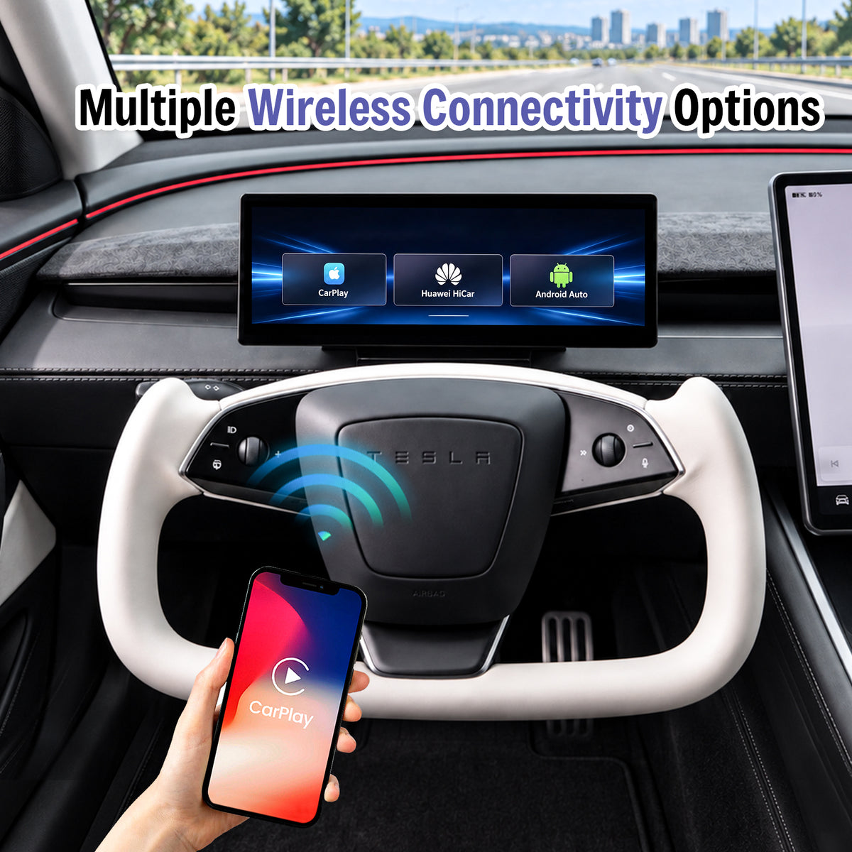 F11 CarPlay Smart Instrument Display for Tesla Model 3 Highland / Model Y Juniper / Model Y L