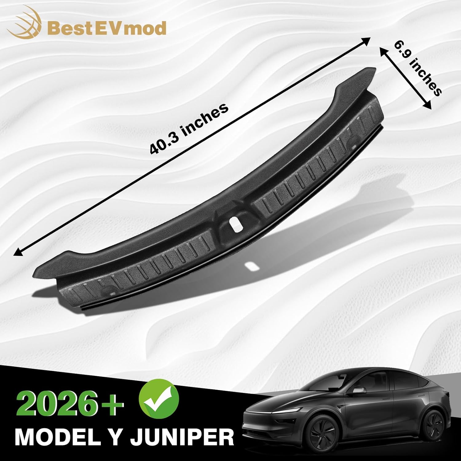 2026 Tesstudio Tesla Model Y Upgrade Rear Bumper/Trunk Sill Cover Protector Bumper Guards For Tesla Model Y Juniper