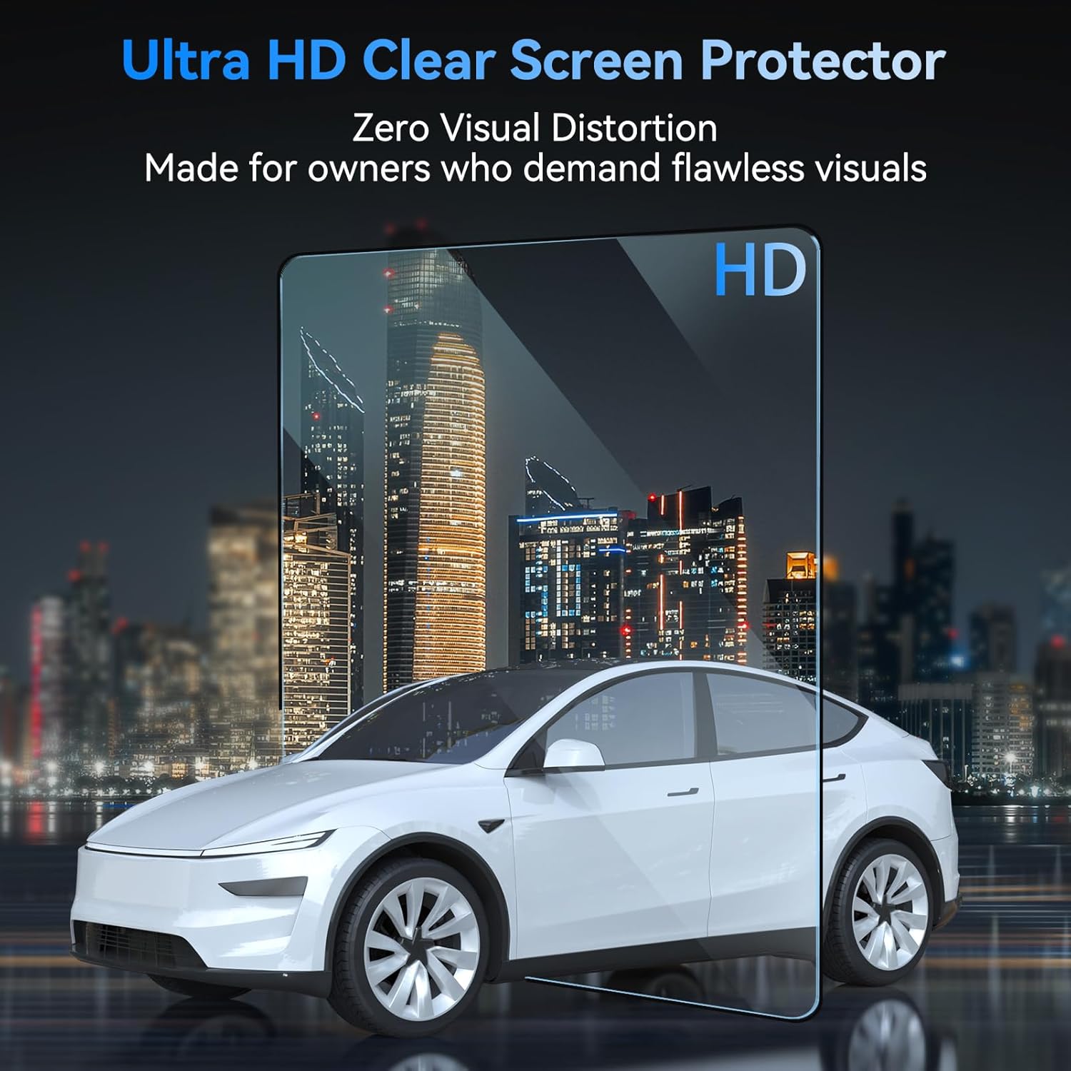 Tesstudio 2026 HD & 9H Anti-scratch Tempered Glass Screen Protector for Tesla Model 3/Y Accessories