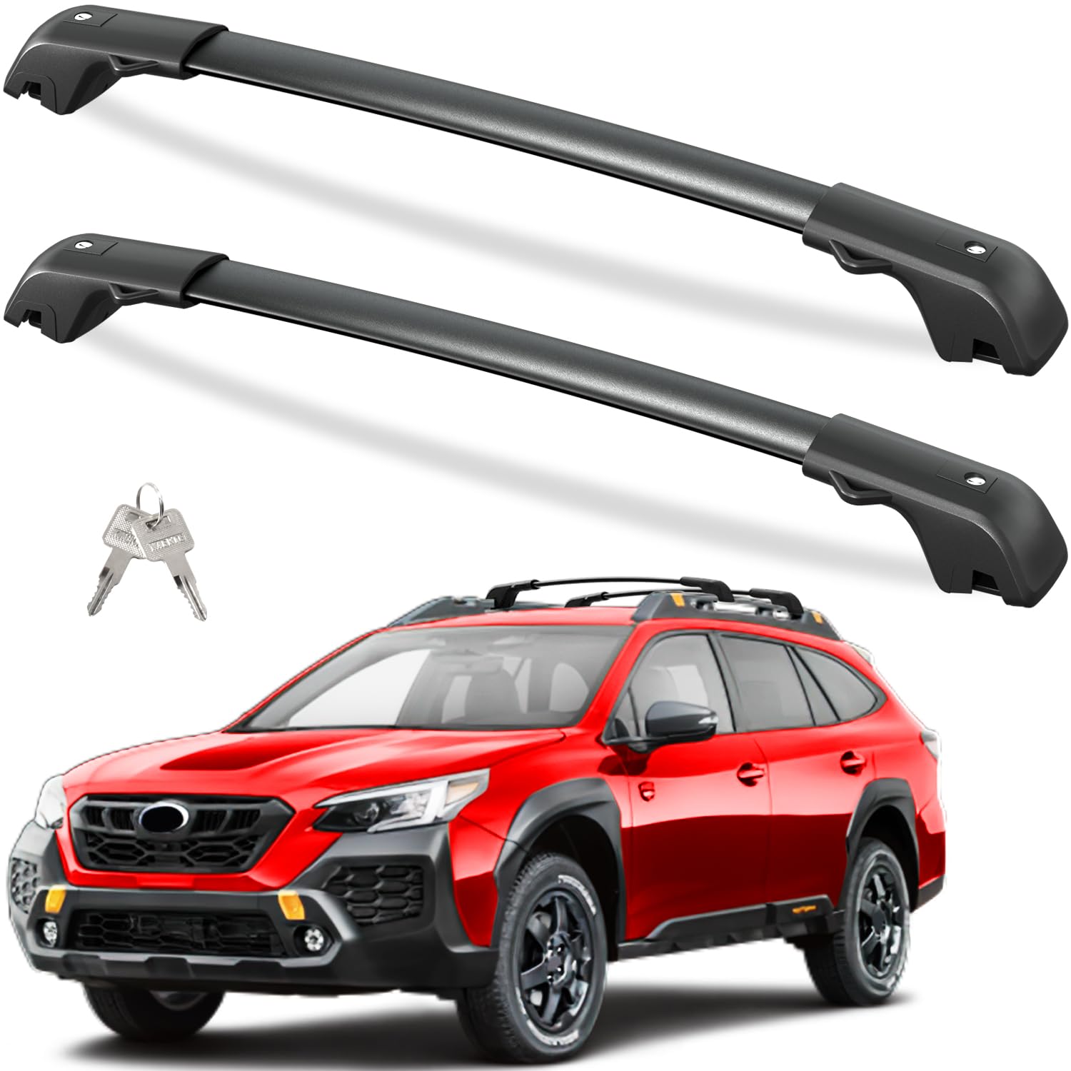 Roof rack cross bars — key and lock kit