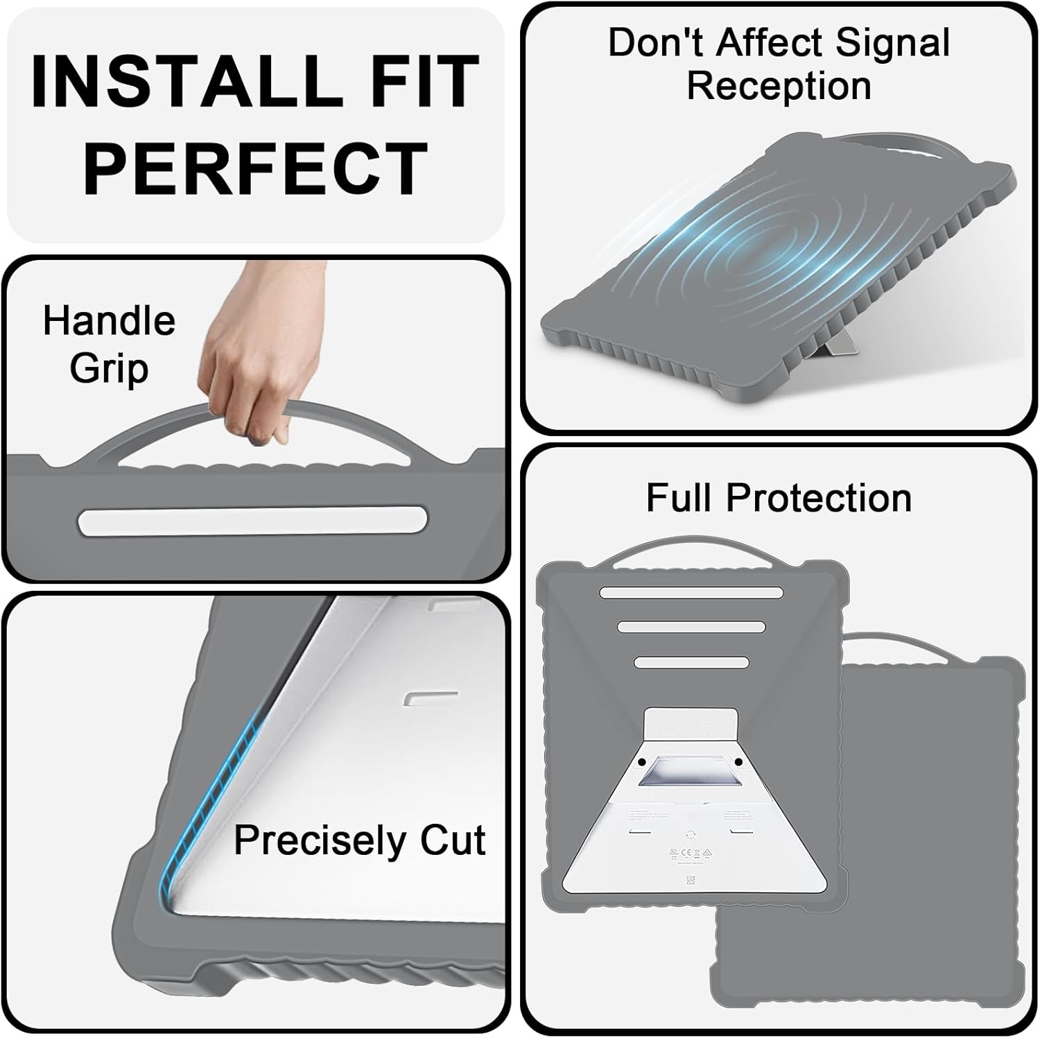 Starlink Mini Silicone Protective Sleeve — Liquid Silicone Full-Cover Shock-Resistant Lightning-Proof Case for Starlink Mini Satellite Dish Antenna