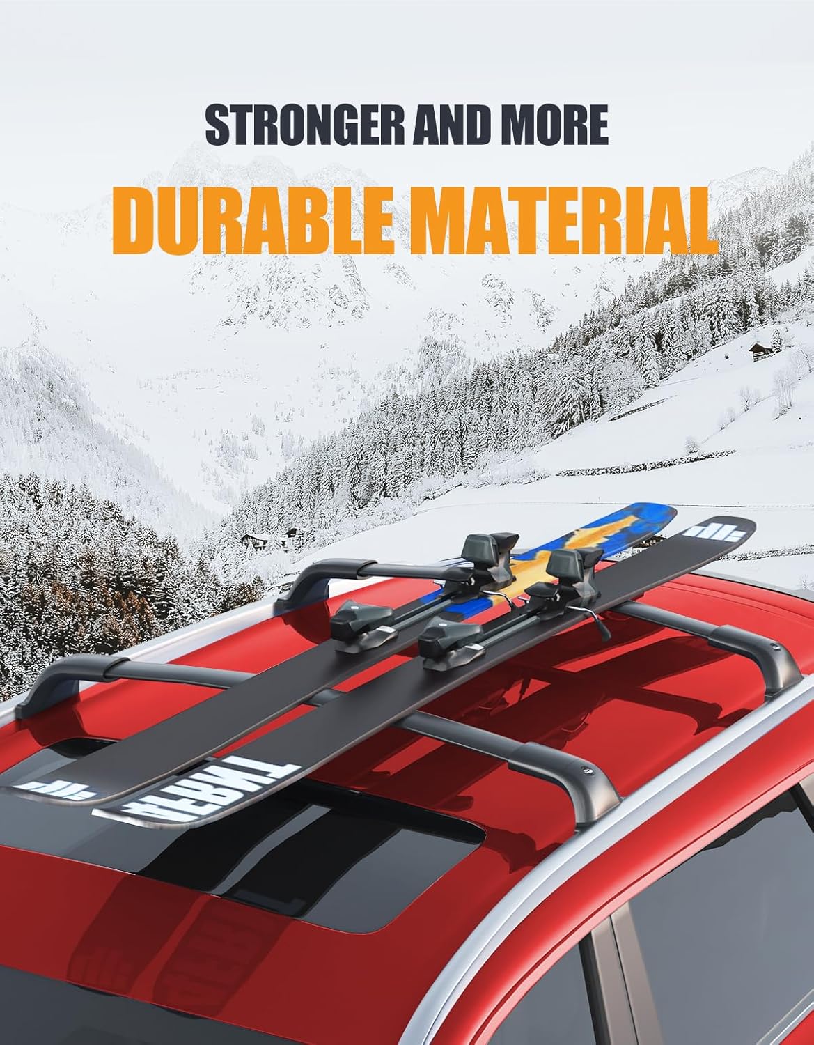 300 lbs Lockable Roof Rack Cross Bars for Chevrolet Blazer EV RS AWD 2024-2026