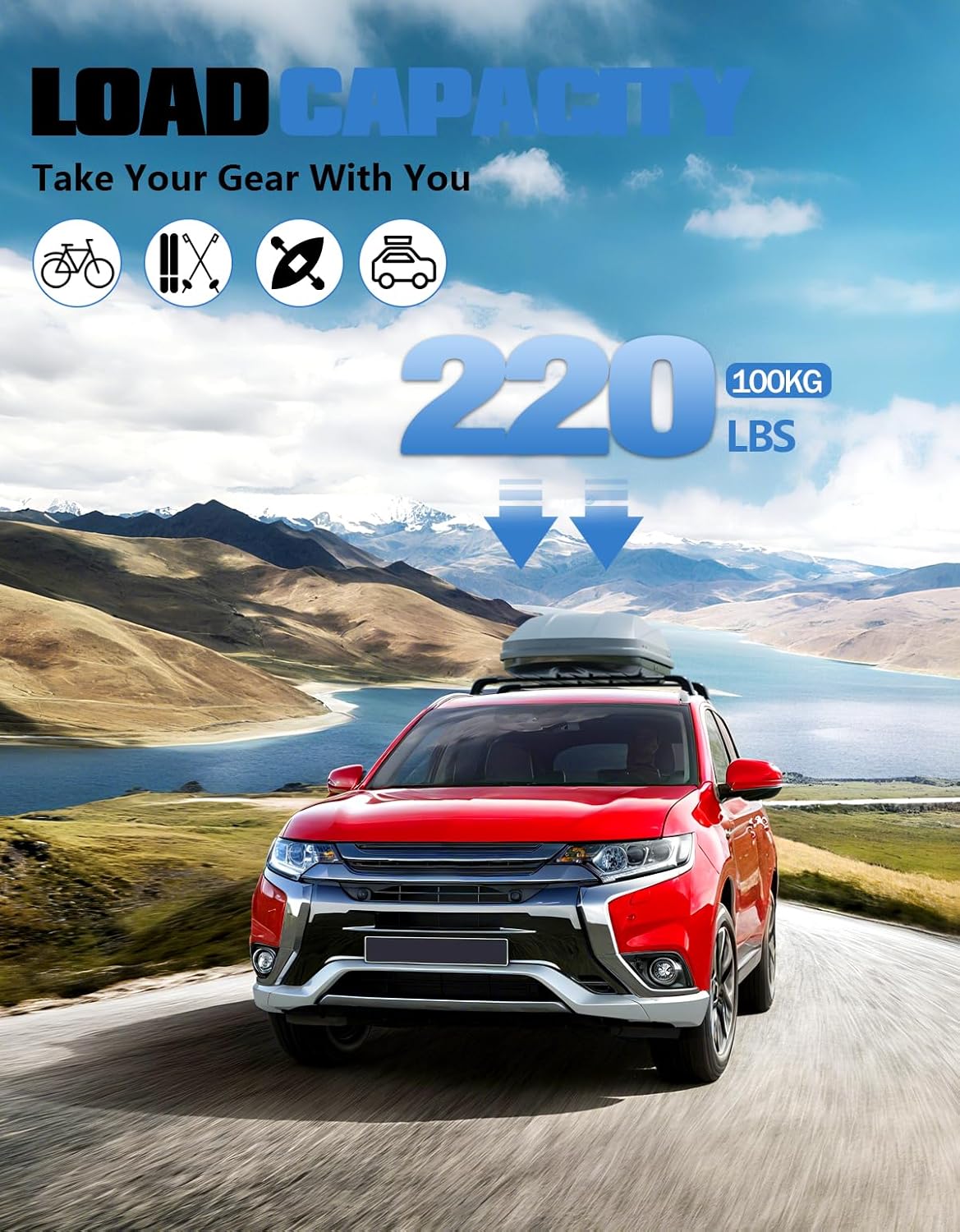 Mitsubishi Outlander cross bars 2014–2021 — aluminum alloy profile