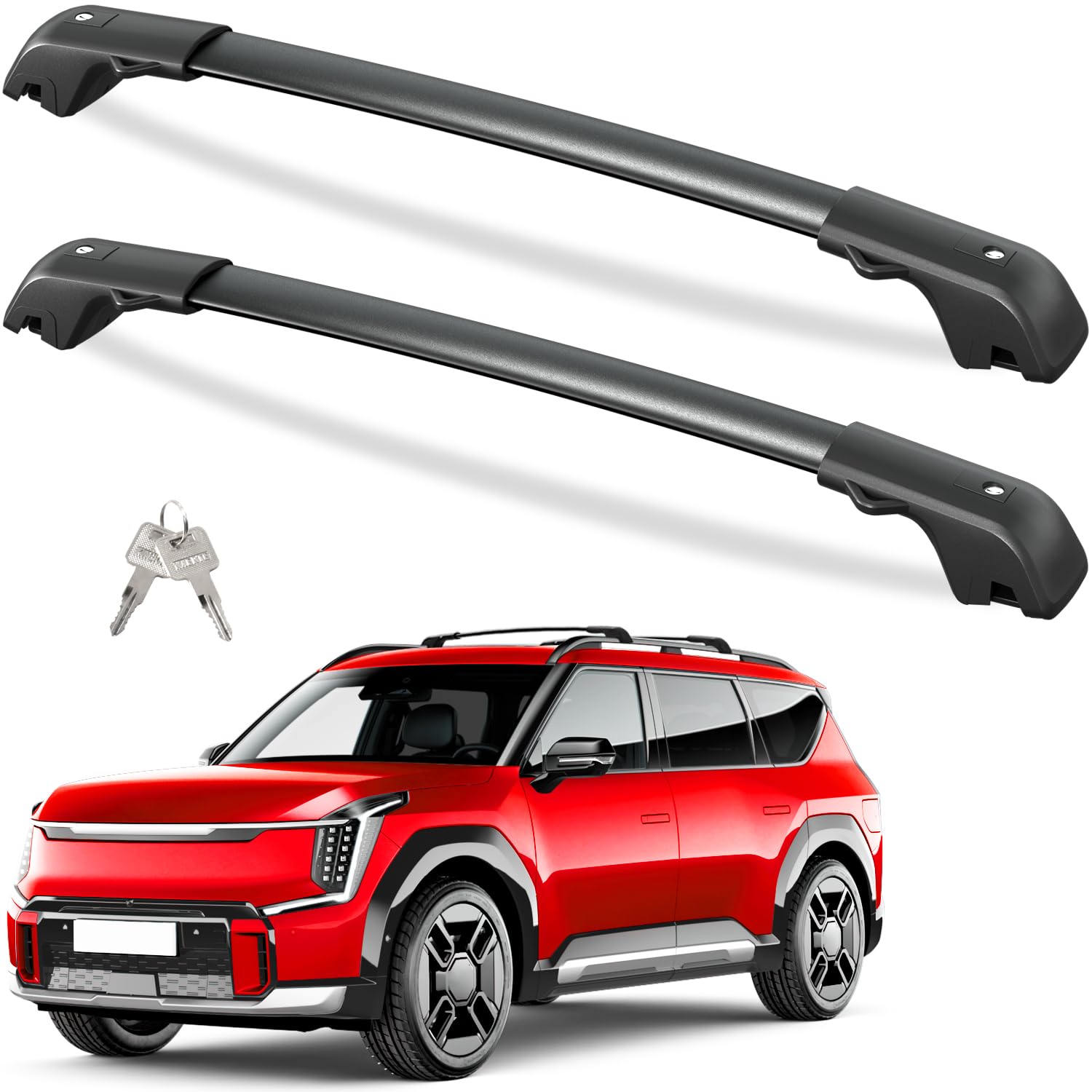 Roof rack cross bars — crossbar side view