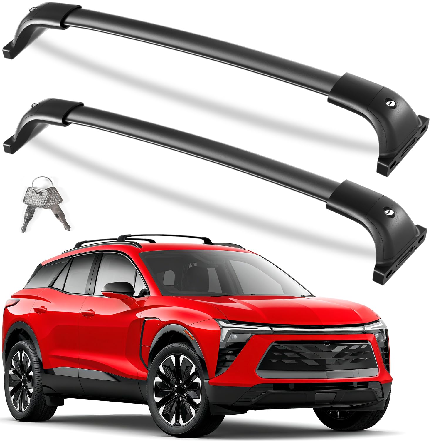 300 lbs Lockable Roof Rack Cross Bars for Chevrolet Blazer EV RS AWD 2024-2026