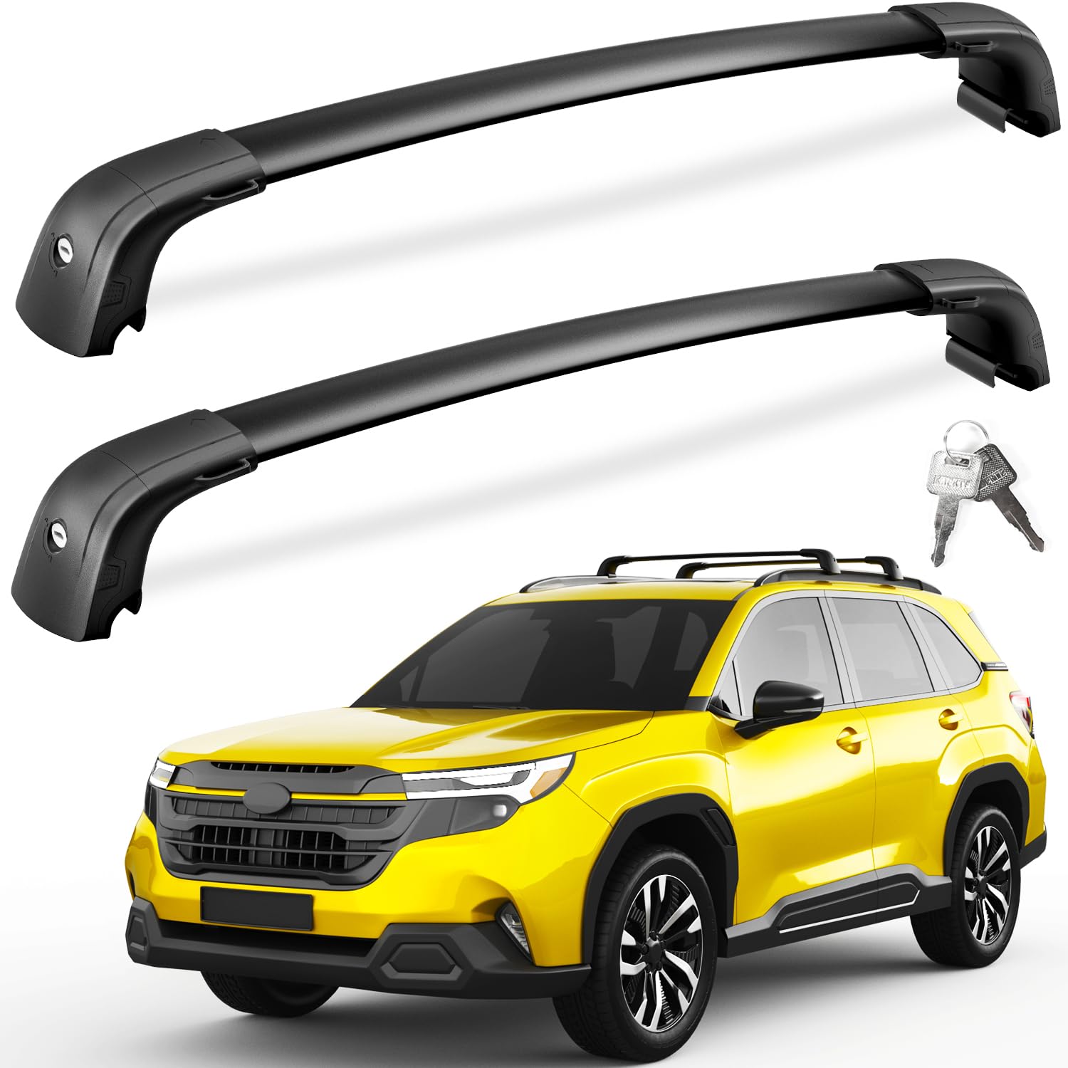 Subaru Forester cross bars 2025–2026 — key and lock kit