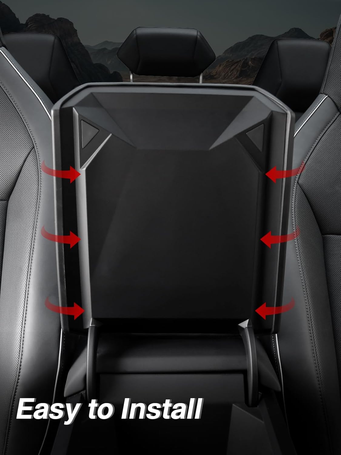 Center Console Armrest Cover for Tesla Cybertruck TPE Scratch Resistance Armrest Protector