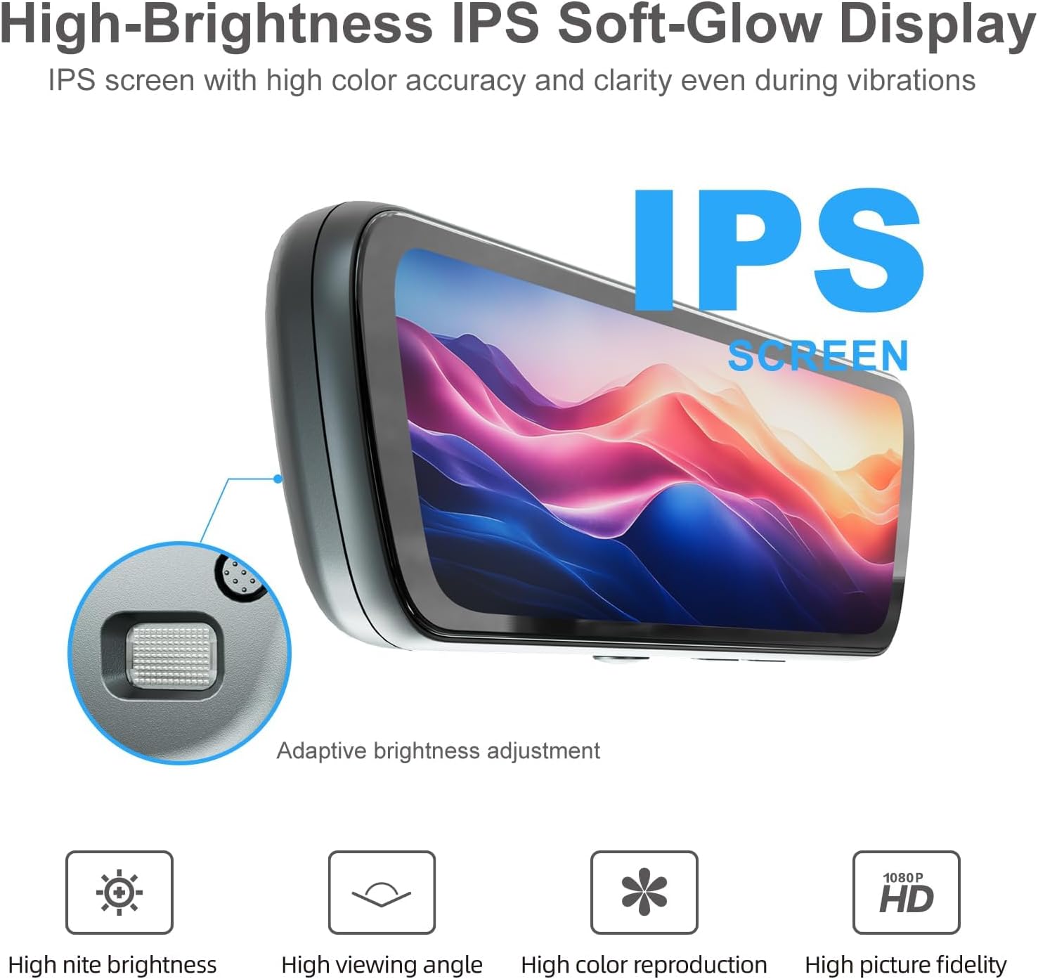 8.2 Inch OEM Rear View Mirror Camera, Dash Cam, Detached Front Lens, 2K, IPS Screen, Night Vision, Parking Monitor, 32GB SD, for Trucks, Vans, SUVs