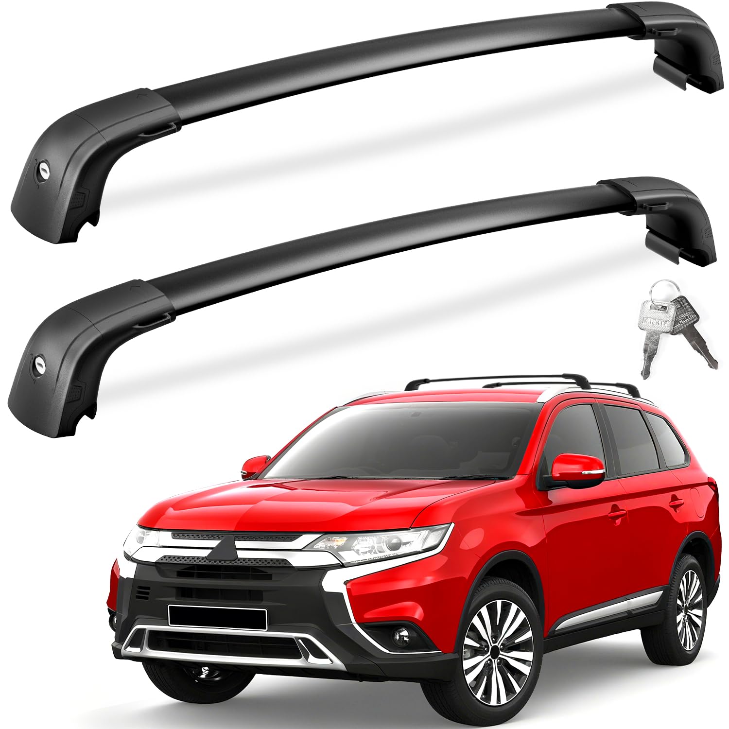 Kia Sorento cross bars 2016–2020 — rubber pad wheel-spoke isolation