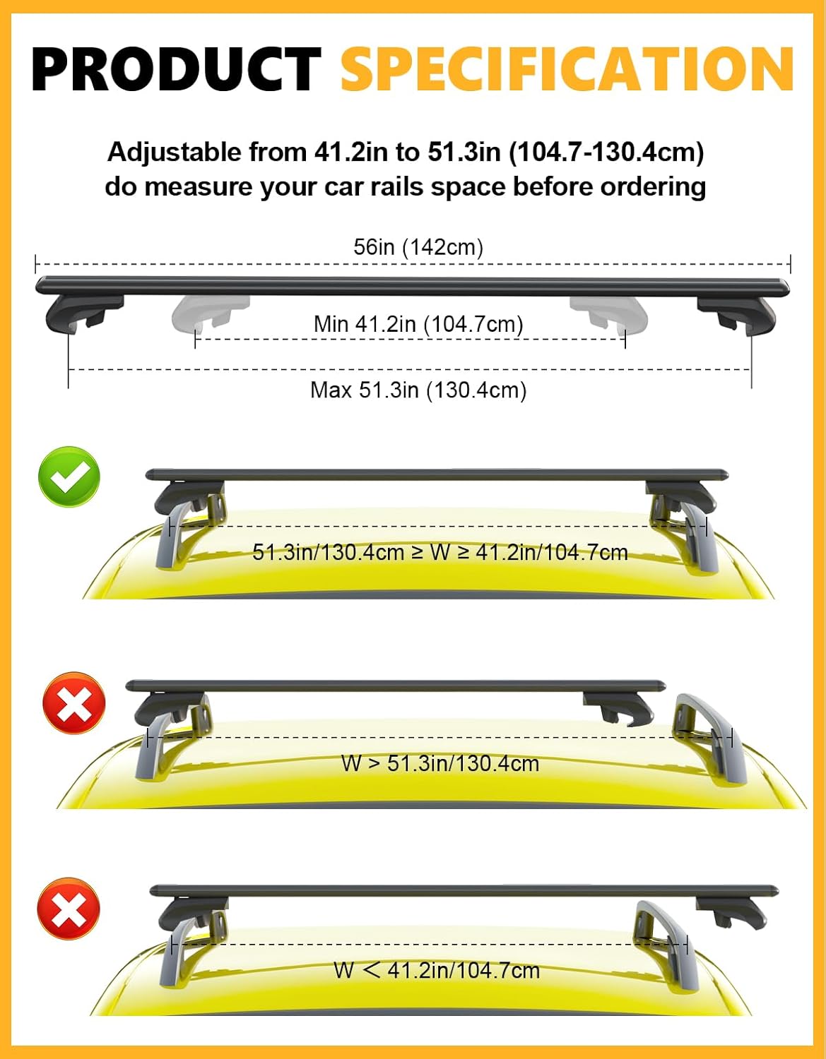 Roof rack cross bars — load test with kayak