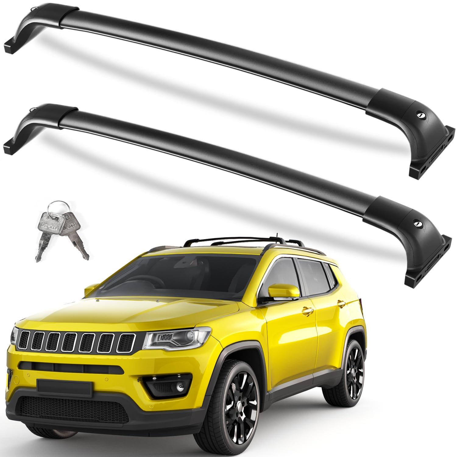 300 lbs Lockable Roof Rack Cross Bars for Chevrolet Blazer EV RS AWD 2024-2026