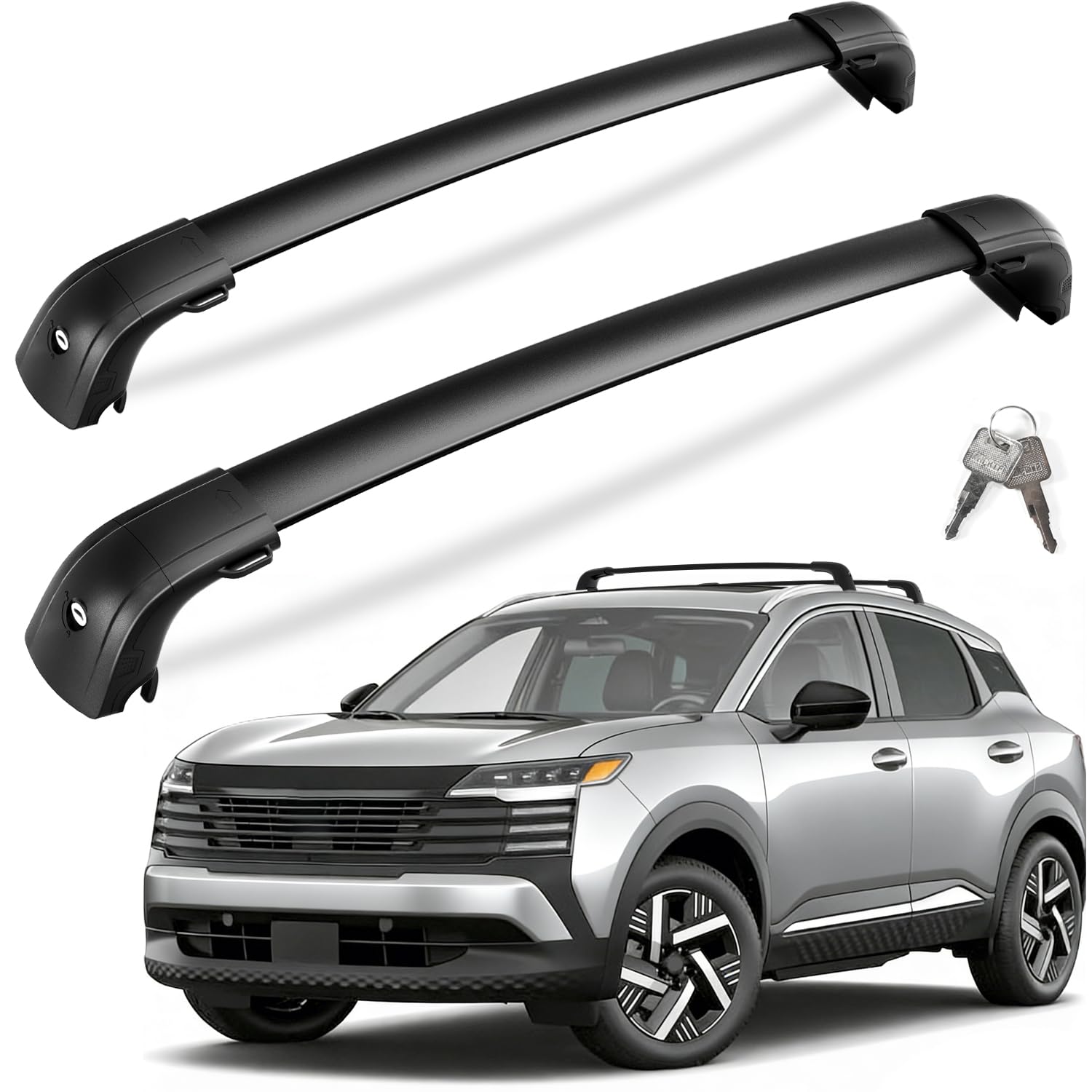 Roof Rack Cross Bars for Mercedes Benz GLC 2016-2022 | 300lb Lockable