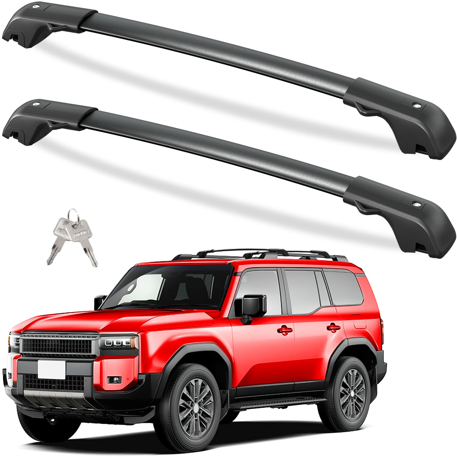 Roof rack cross bars — key and lock kit