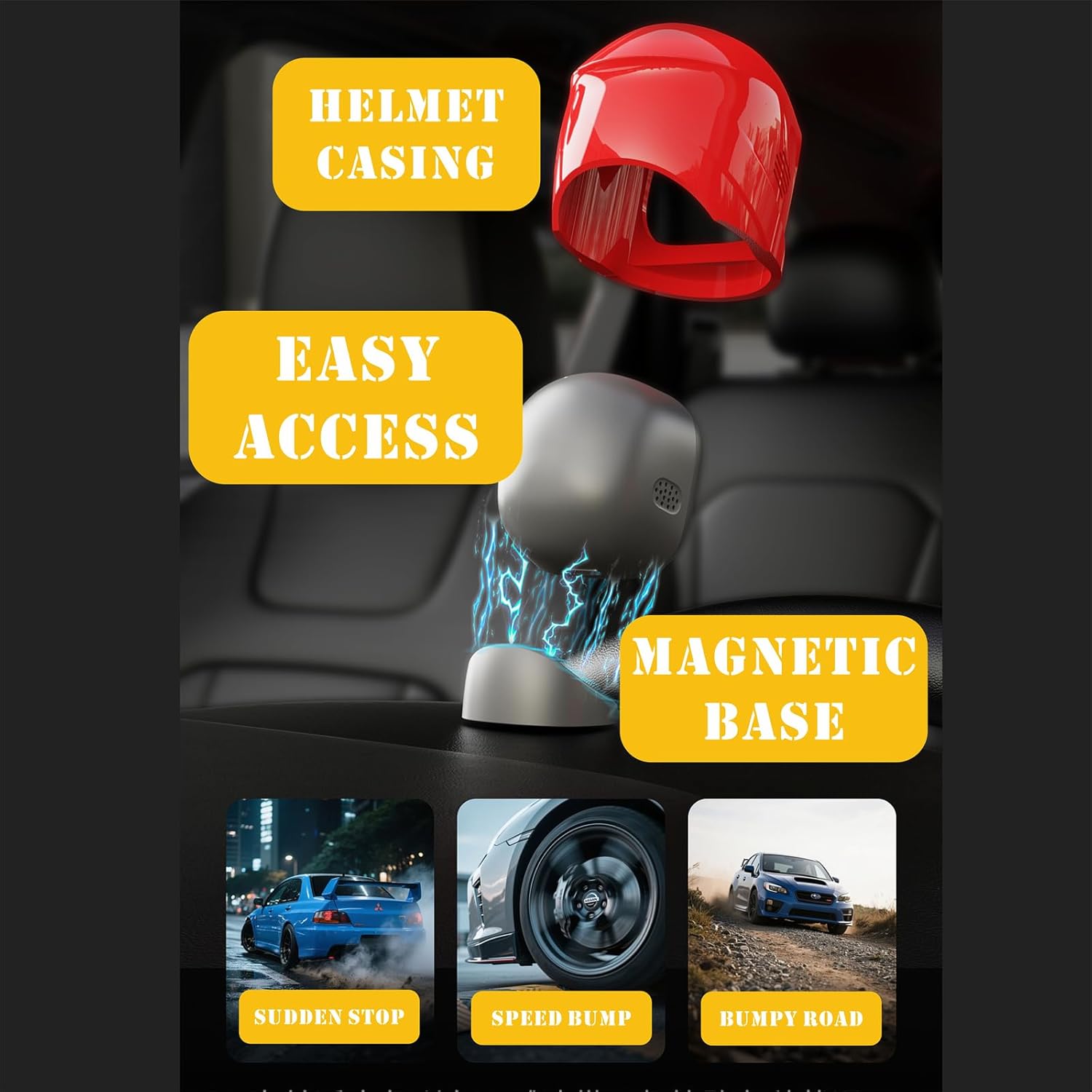 Car Dashboard Emotional Companion - Magnetic Motion-Activated Pet