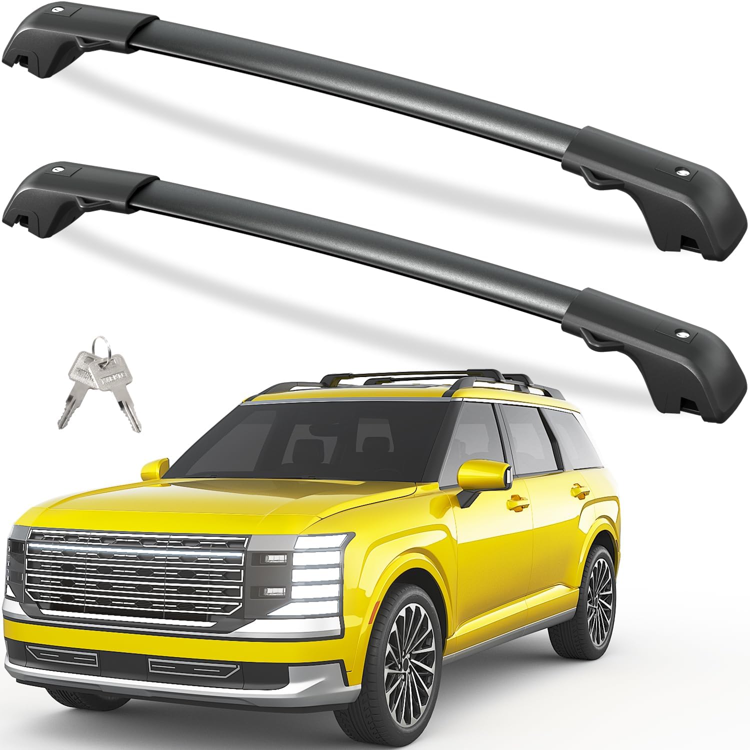 Roof rack cross bars — installed on vehicle roof rails