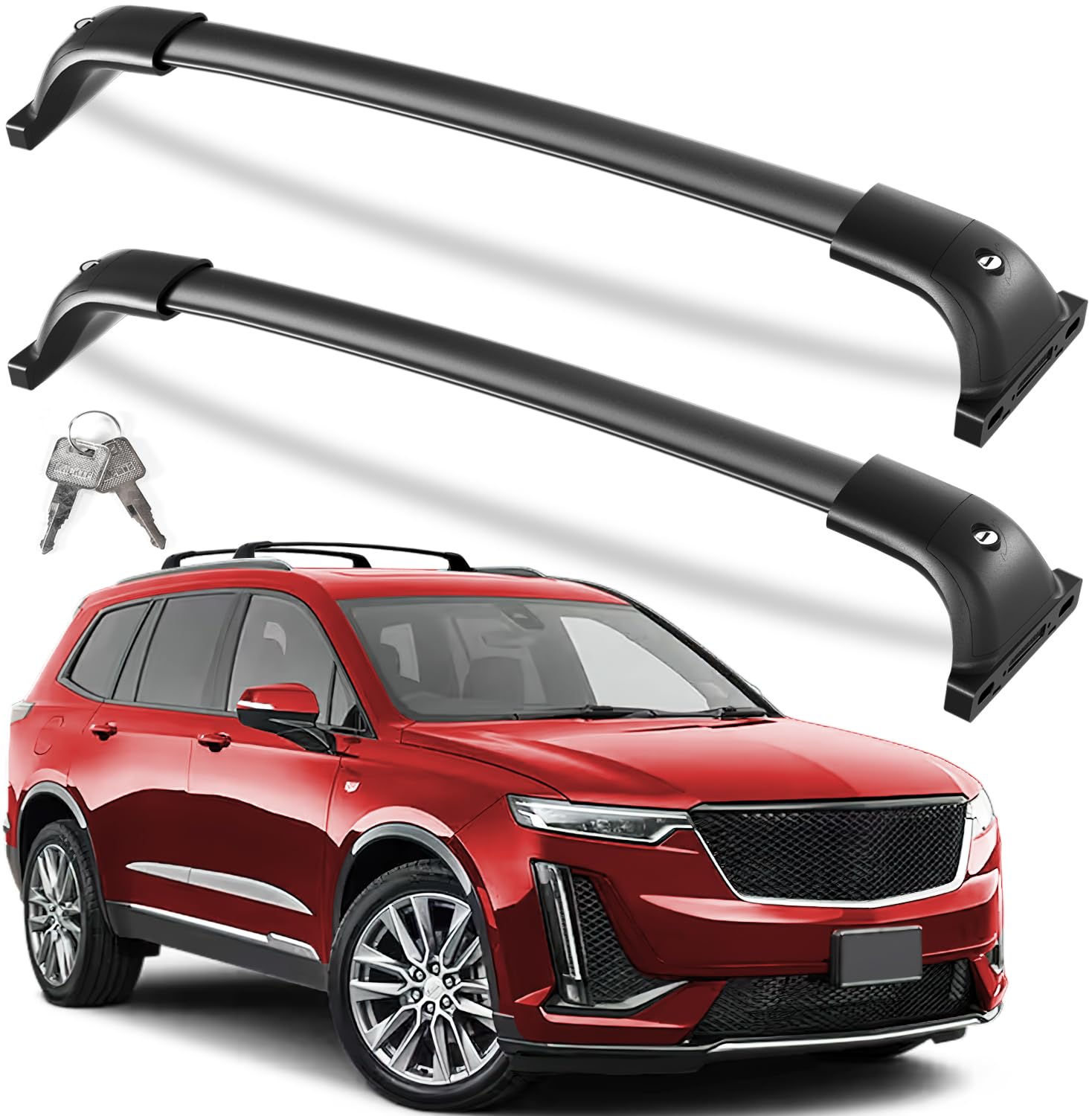 300 lbs Lockable Roof Rack Cross Bars for Chevrolet Blazer EV RS AWD 2024-2026