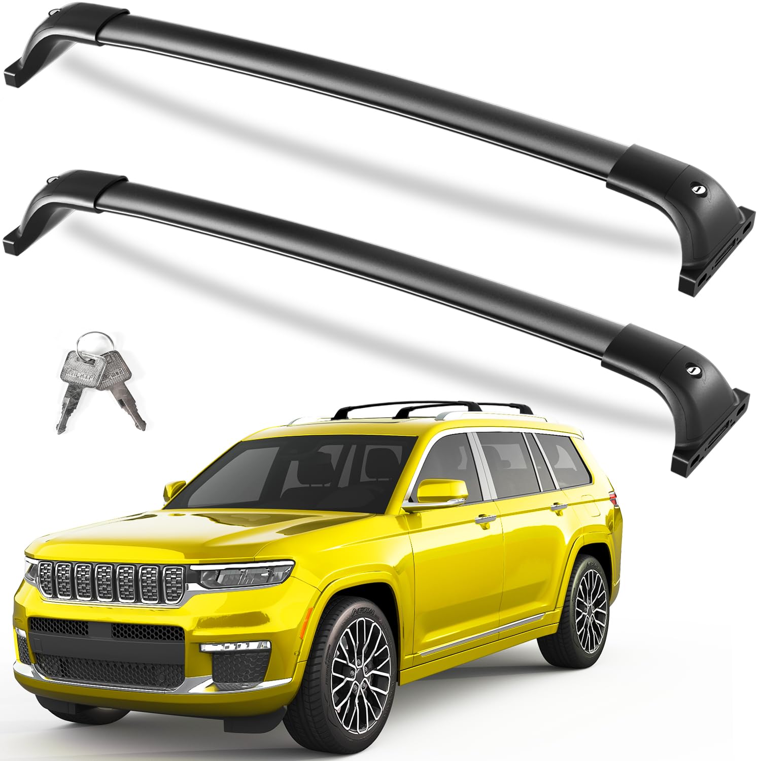 300 lbs Lockable Roof Rack Cross Bars for Chevrolet Blazer EV RS AWD 2024-2026