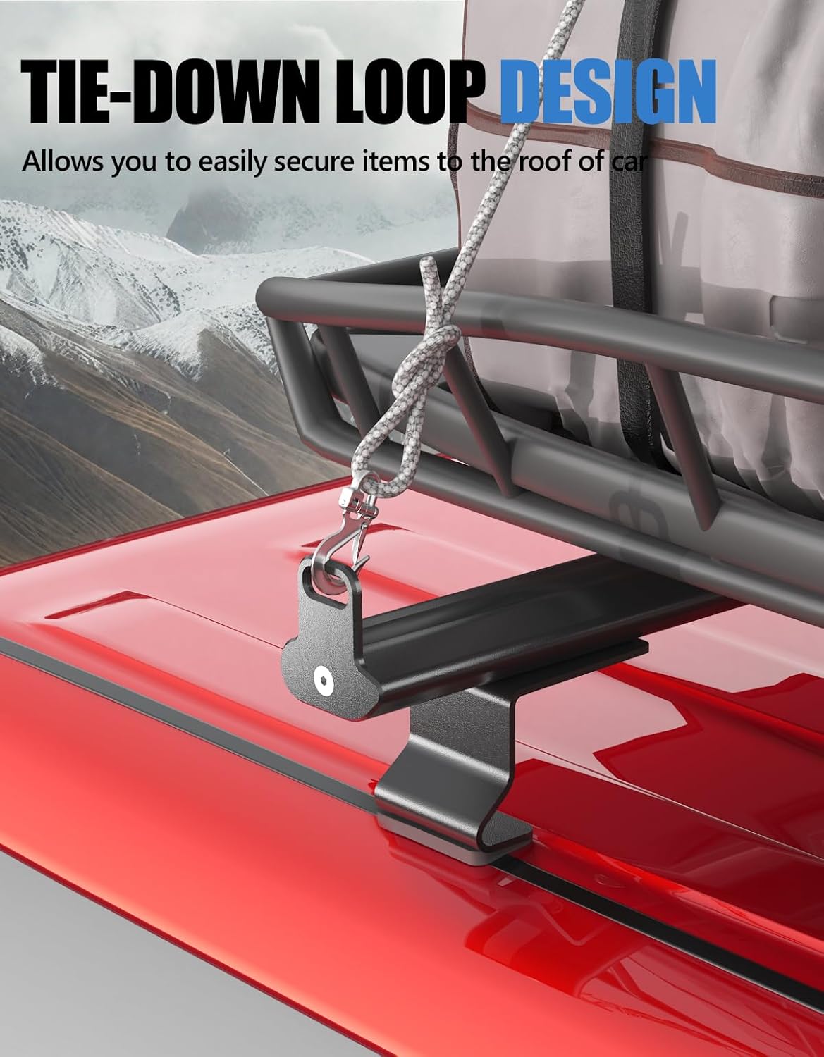 Ford Transit Connect ladder rack cross bars — heavy-duty steel close-up