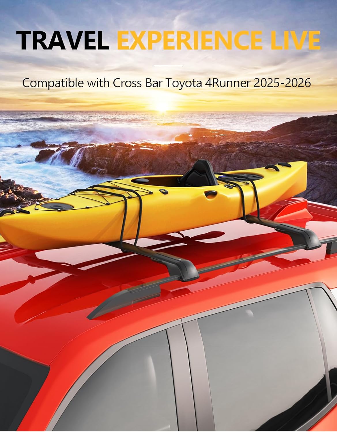 Roof rack cross bars — anti-theft lock engaged
