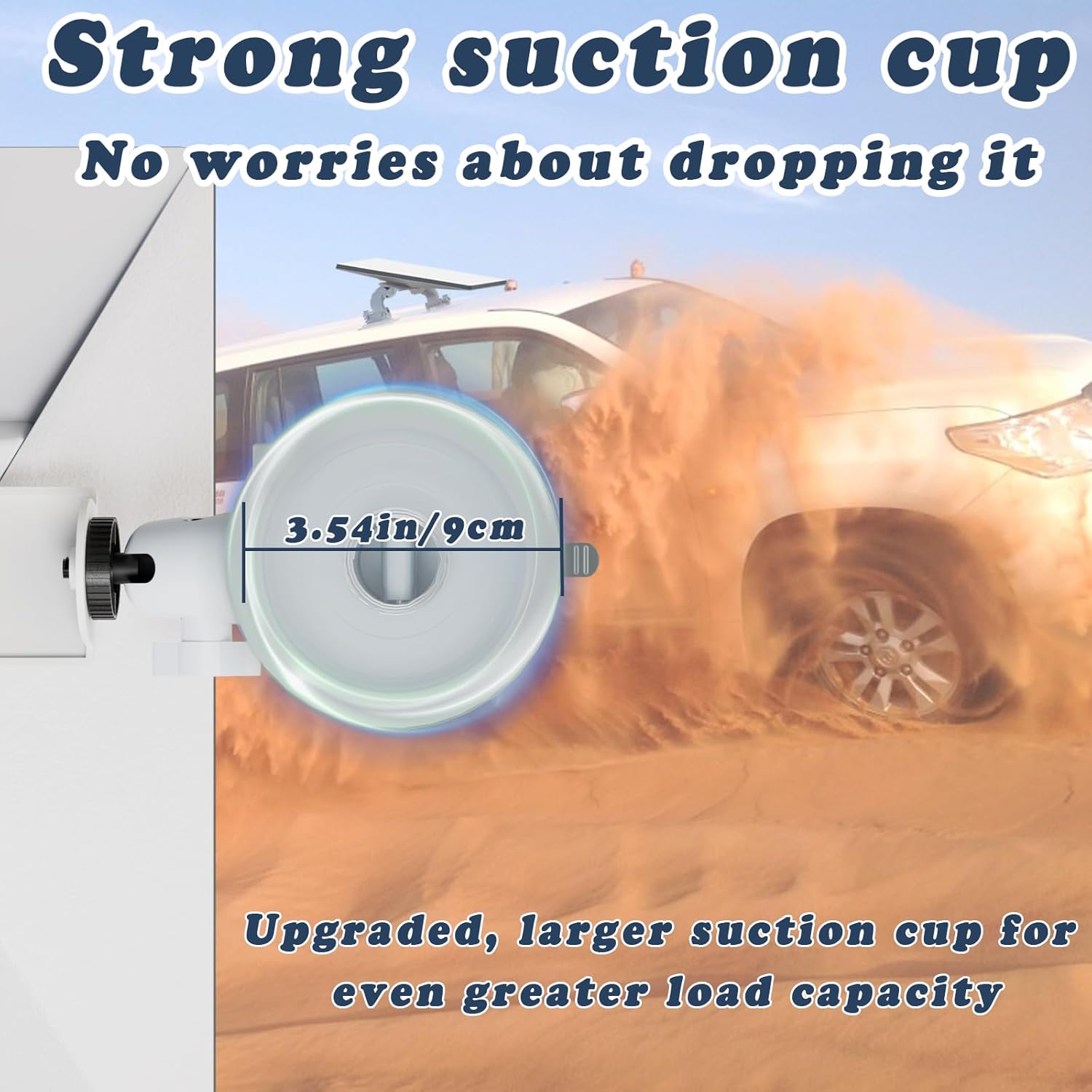 Starlink Mini Mount 360° Adjustable Suction Cup Car Mount Super Strong Suction & Ready to Use, Perfect for Car/RV/Boat/Truck and Marine