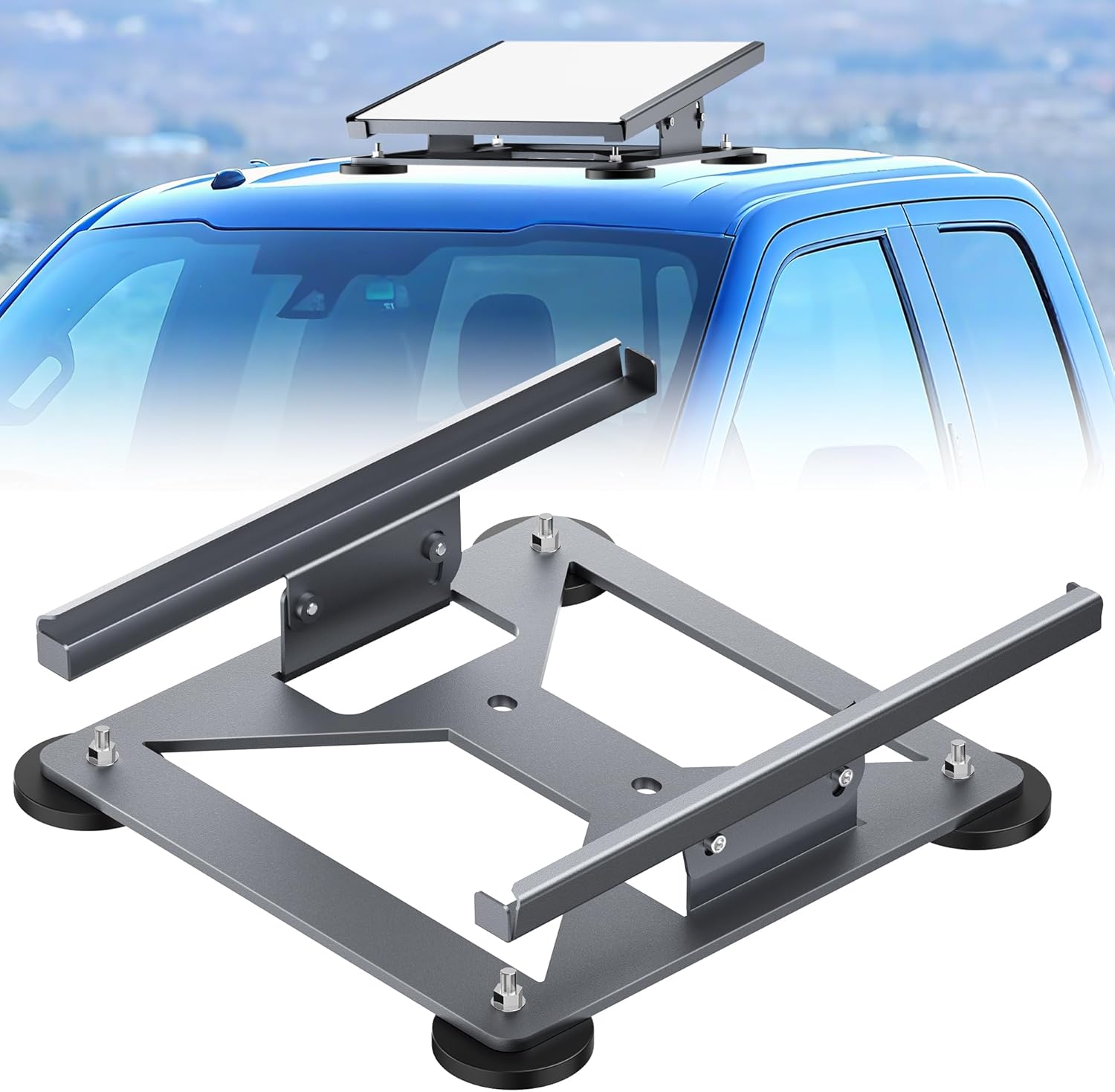 Carbon Steel Starlink Mini Mount with 220lbs Heavy Duty Magnet Bases,   30° Adjustable