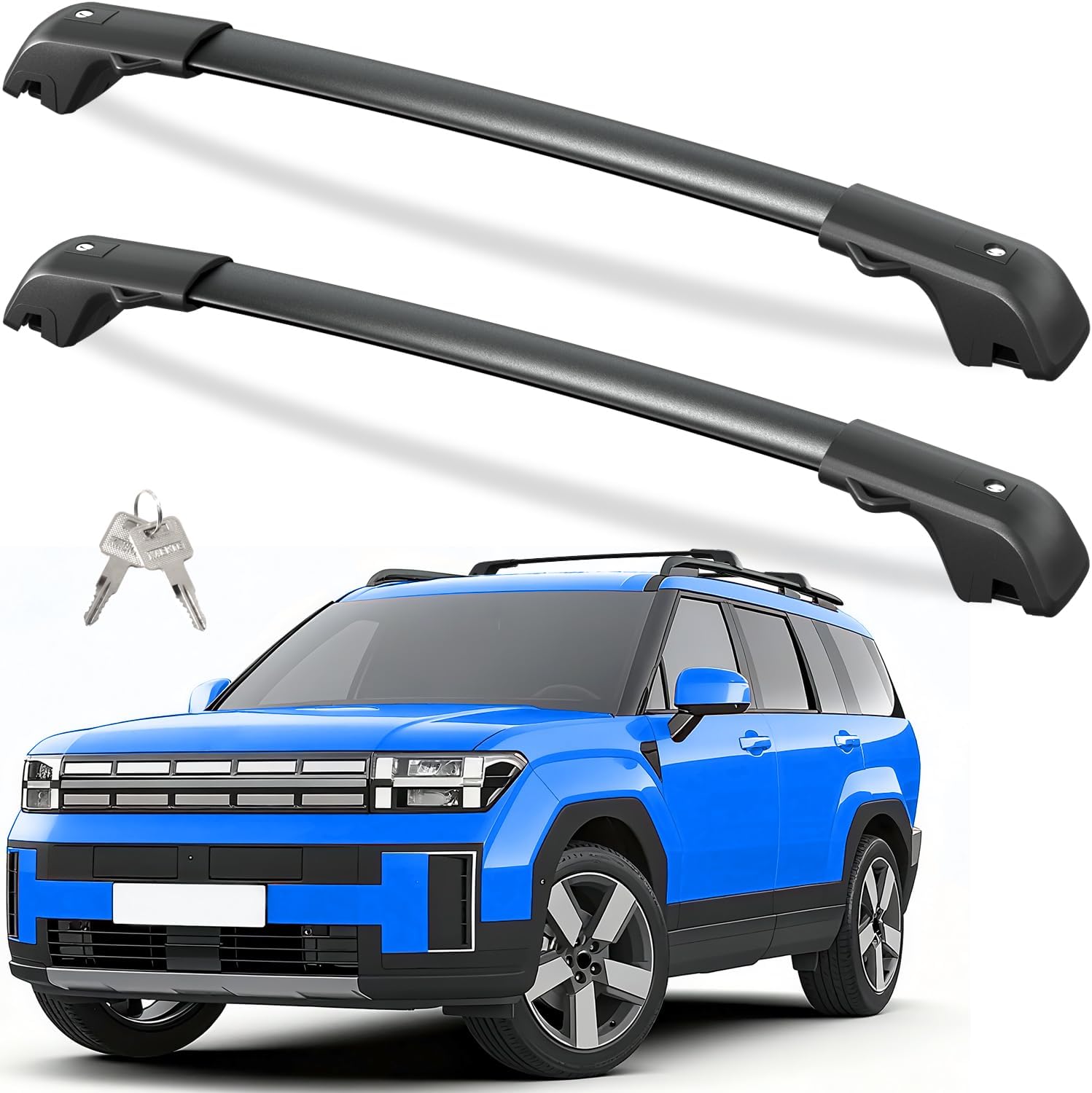 Roof rack cross bars — installed on vehicle roof rails