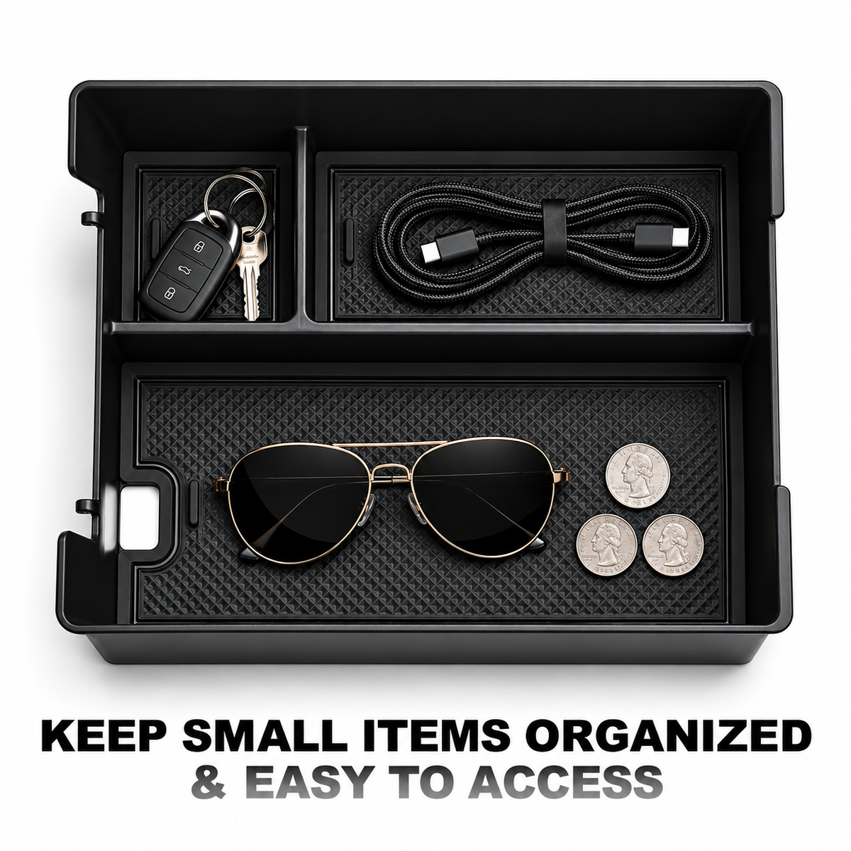 ABS Center Console Storage Organizer for Rivian R2 2026+